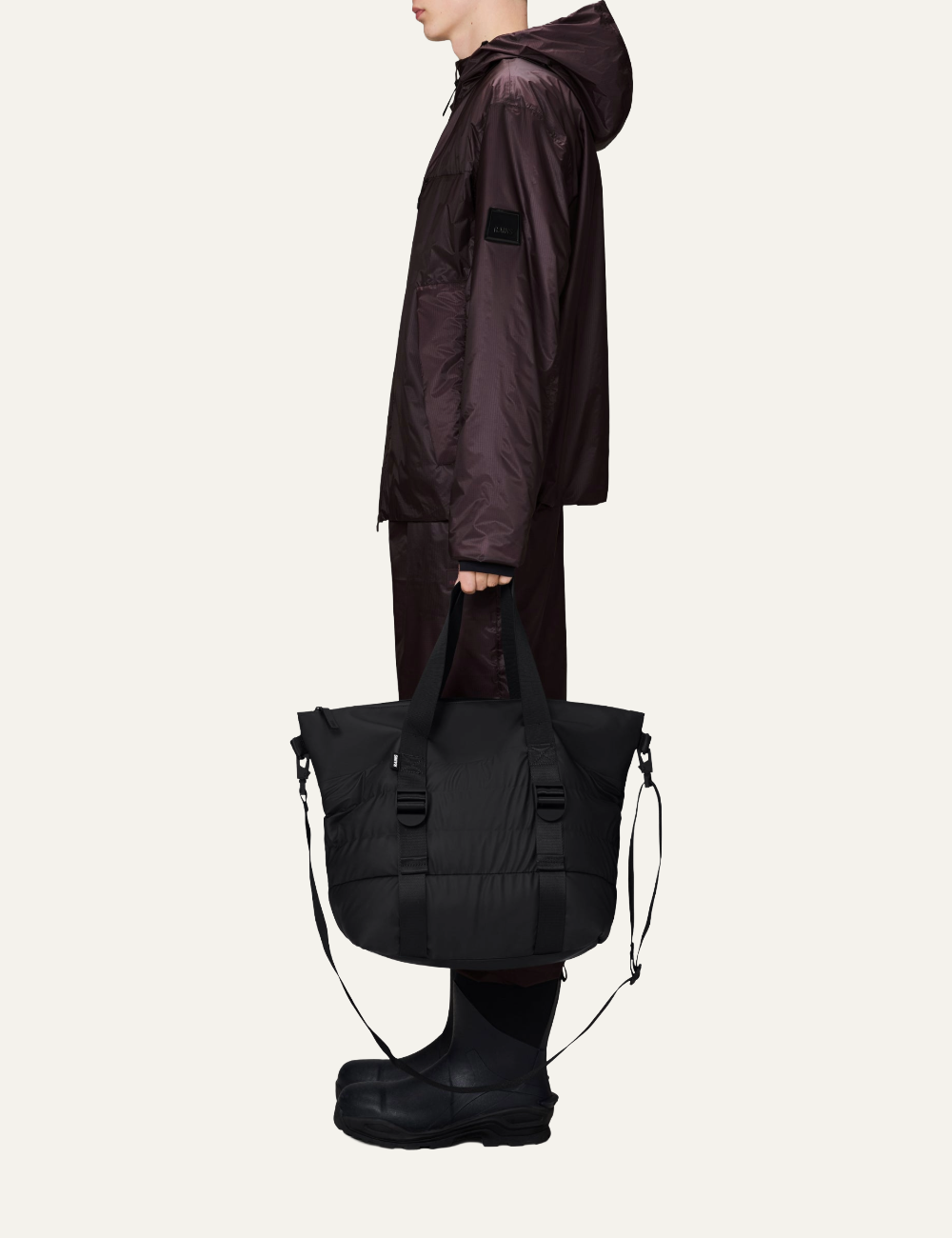 RAINS Puffer Mix Tote Bag Mini W3