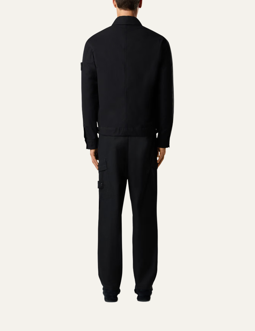 STONE ISLAND OVERSHIRTS BLACK