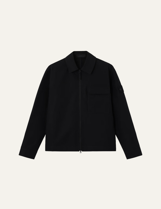 STONE ISLAND OVERSHIRTS BLACK