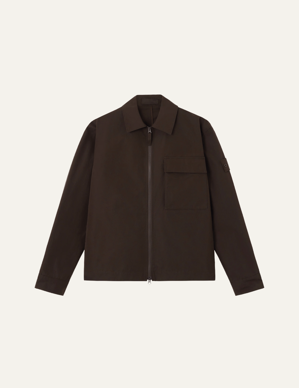 STONE ISLAND GHOST WATERPROOF COTTON CANVAS SHIRT