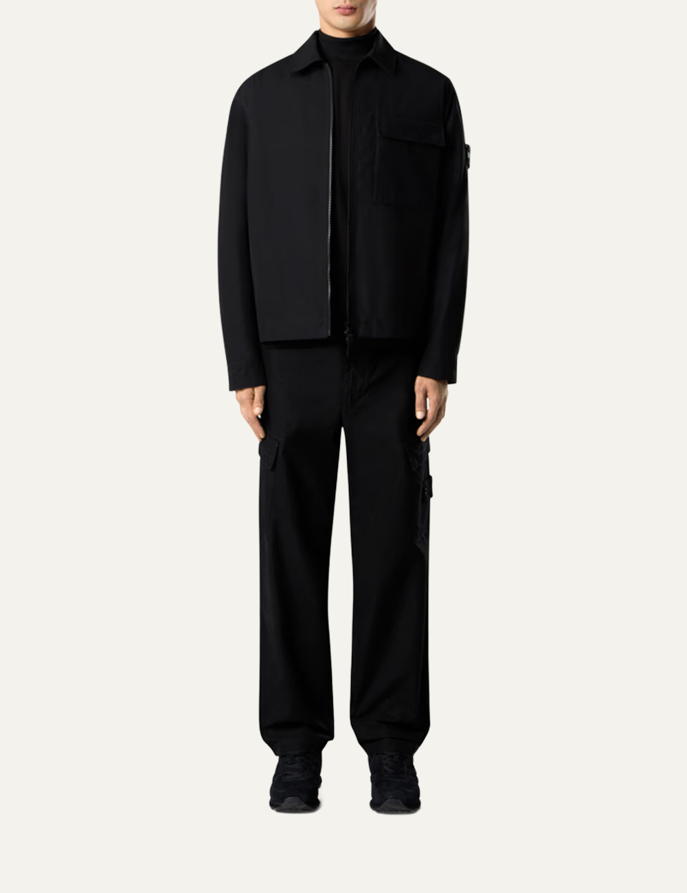 STONE ISLAND TROUSERS BLACK