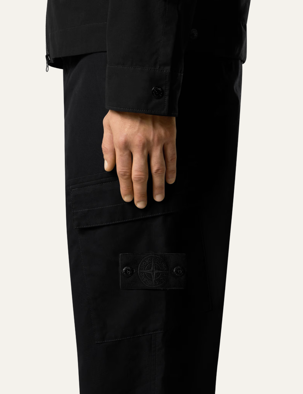STONE ISLAND TROUSERS BLACK