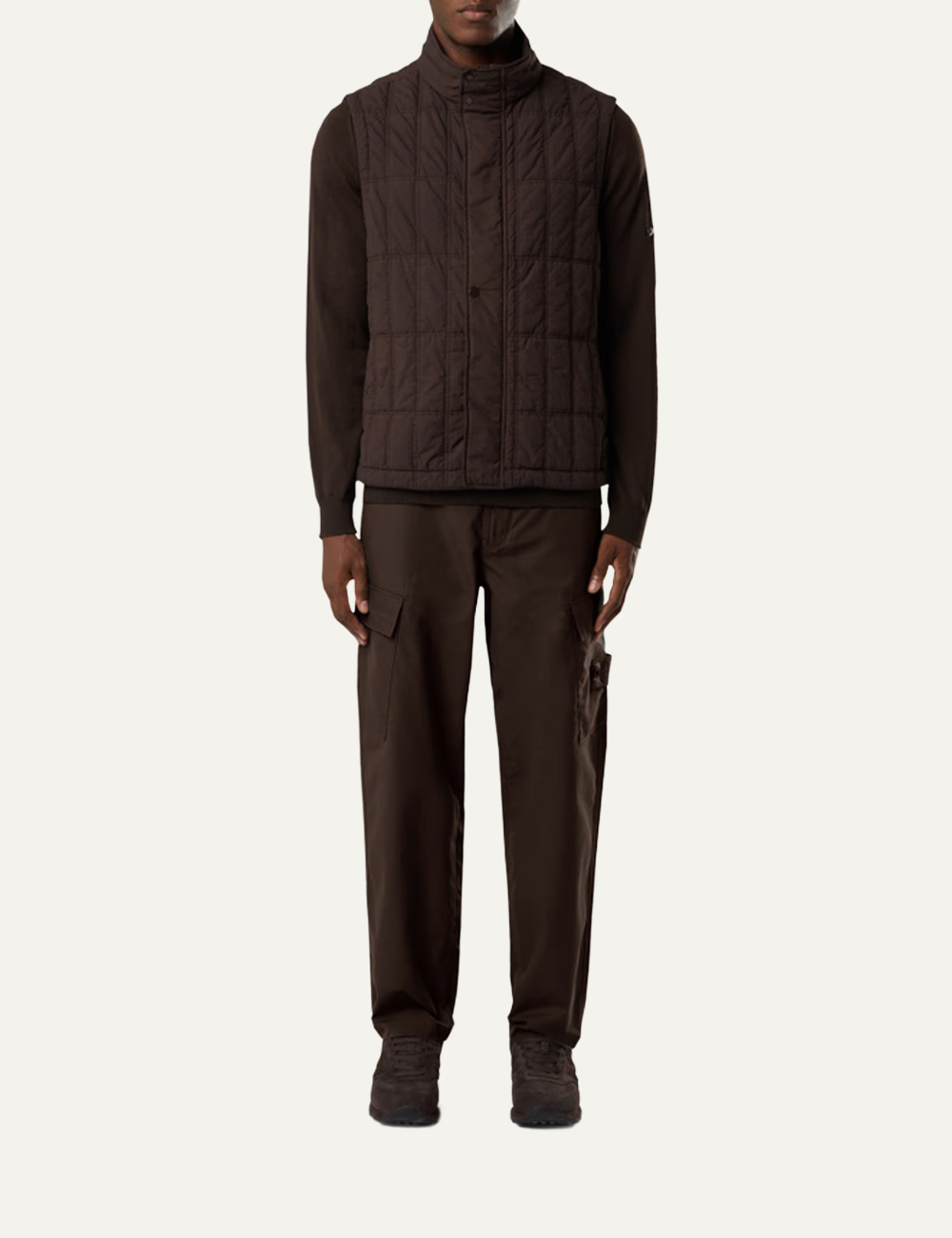 STONE ISLAND TROUSERS BROWN