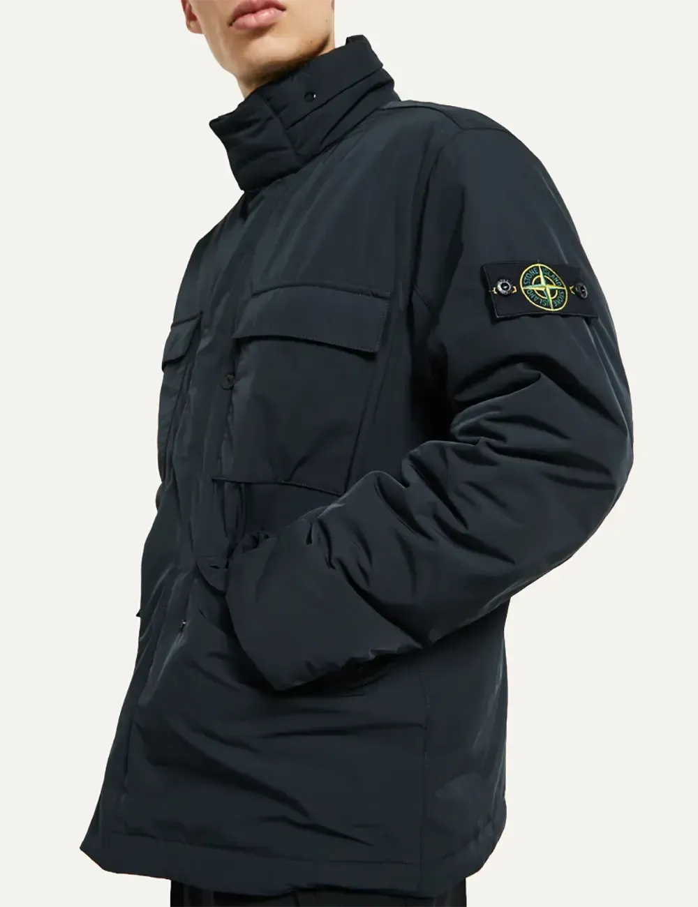 STONE ISLAND FIELD JACKET BLACK