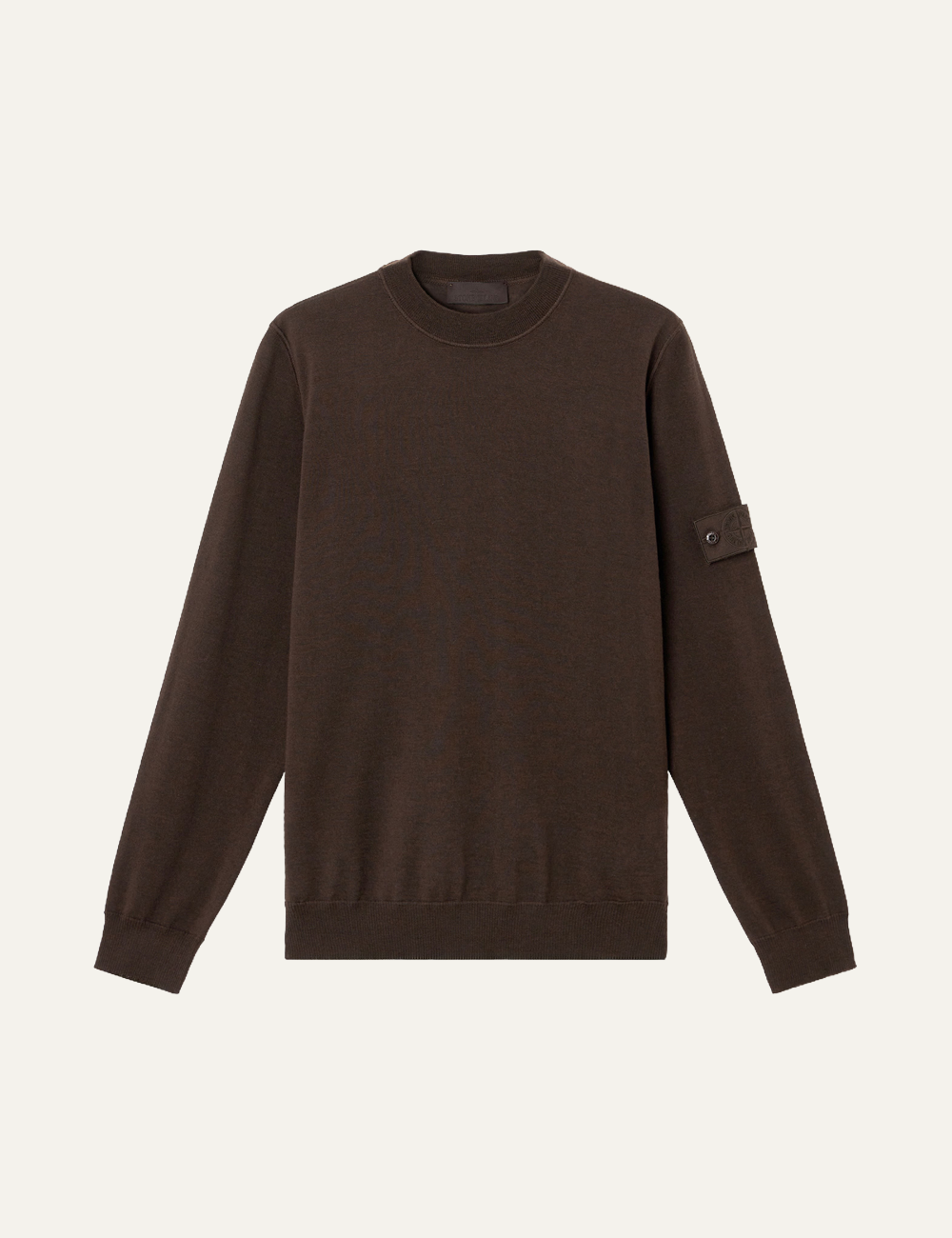 STONE ISLAND CREW NECK BROWN