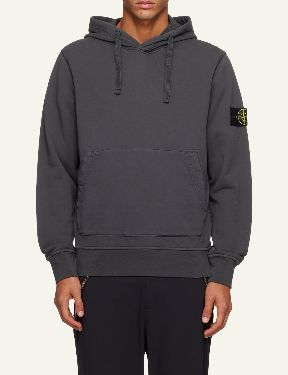 STONE ISLAND HOODIE SWEATER GREY