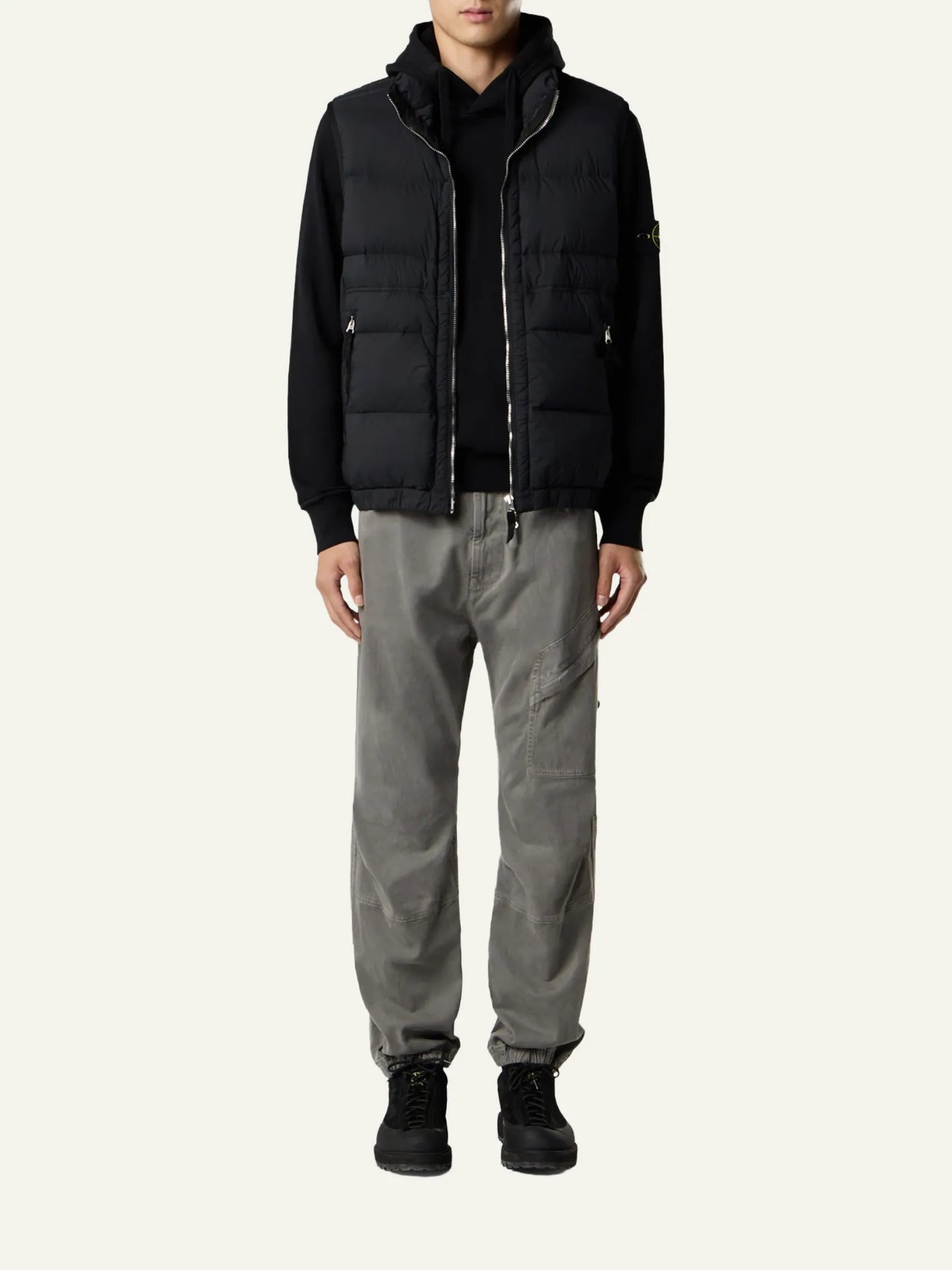 STONE ISLAND VEST BLACK