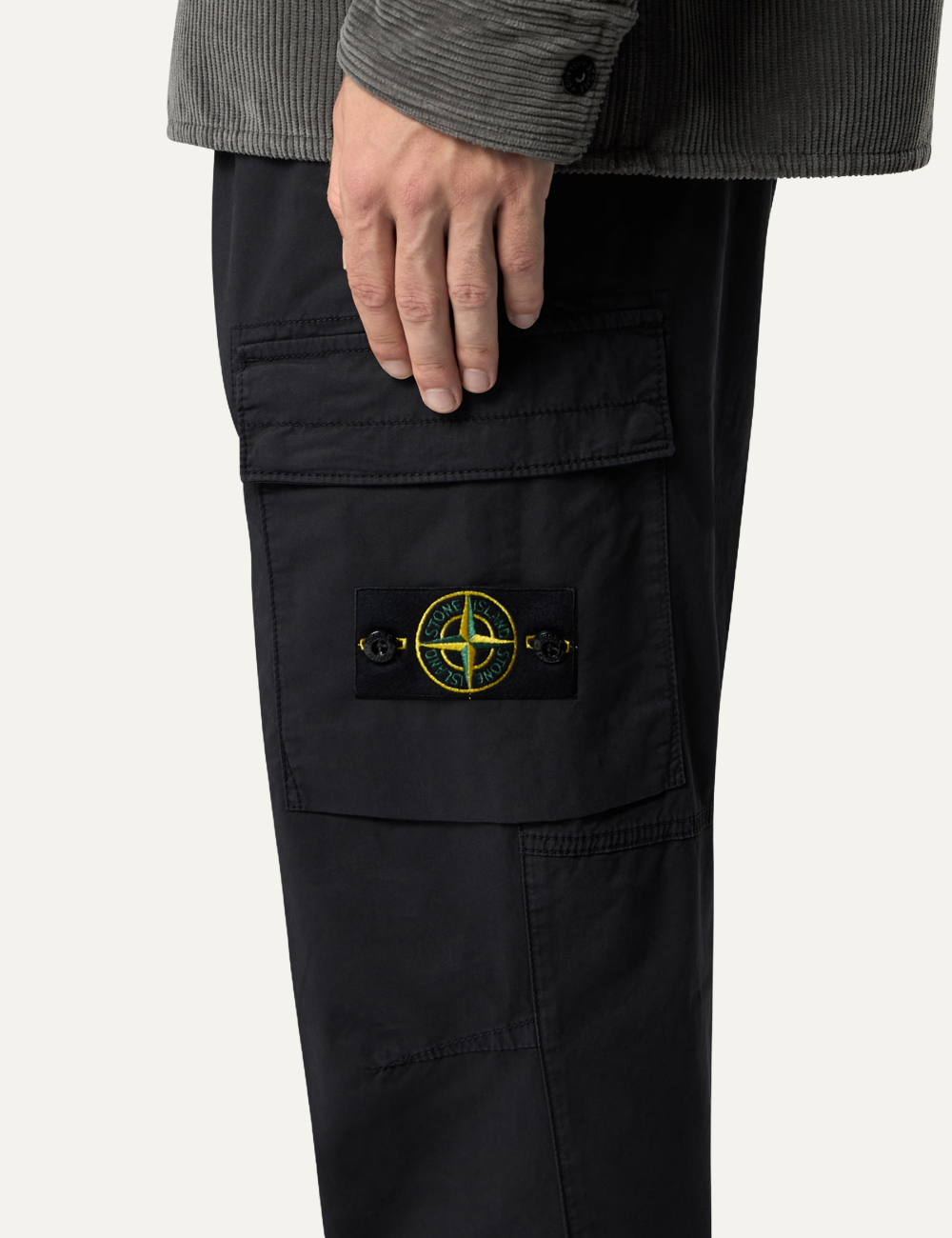 STONE ISLAND TROUSERS BLACK