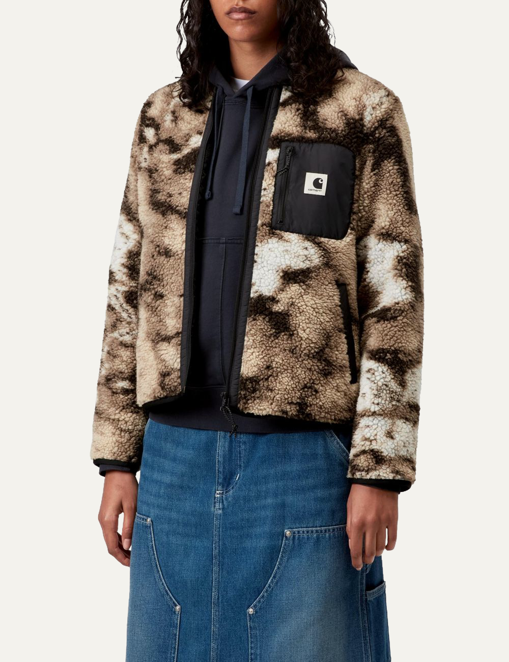 CARHARTT WIP W'JANET LINER WILD DOG JAC/BLACK
