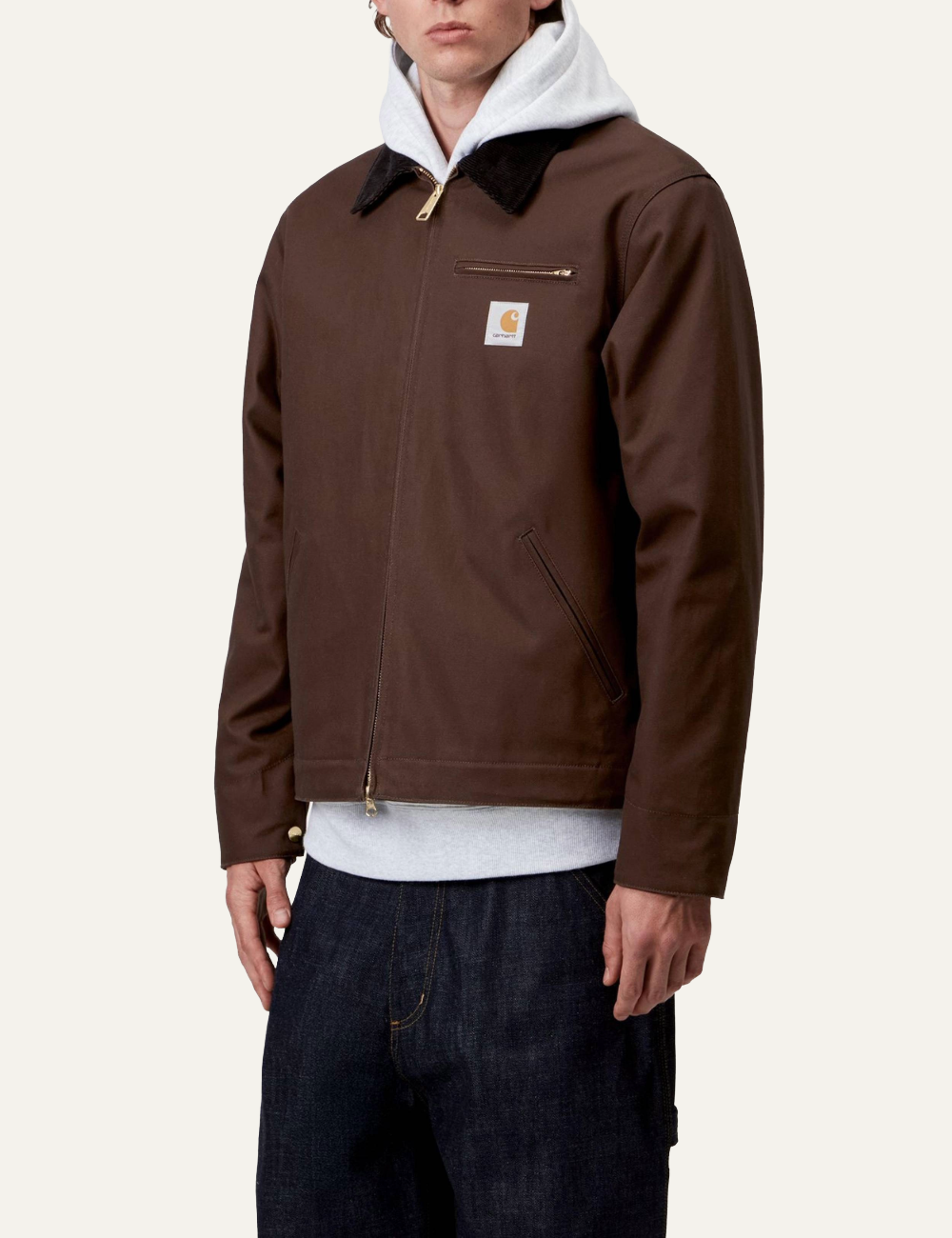 CARHARTT WIP DETROIT JACKET TOBACCO