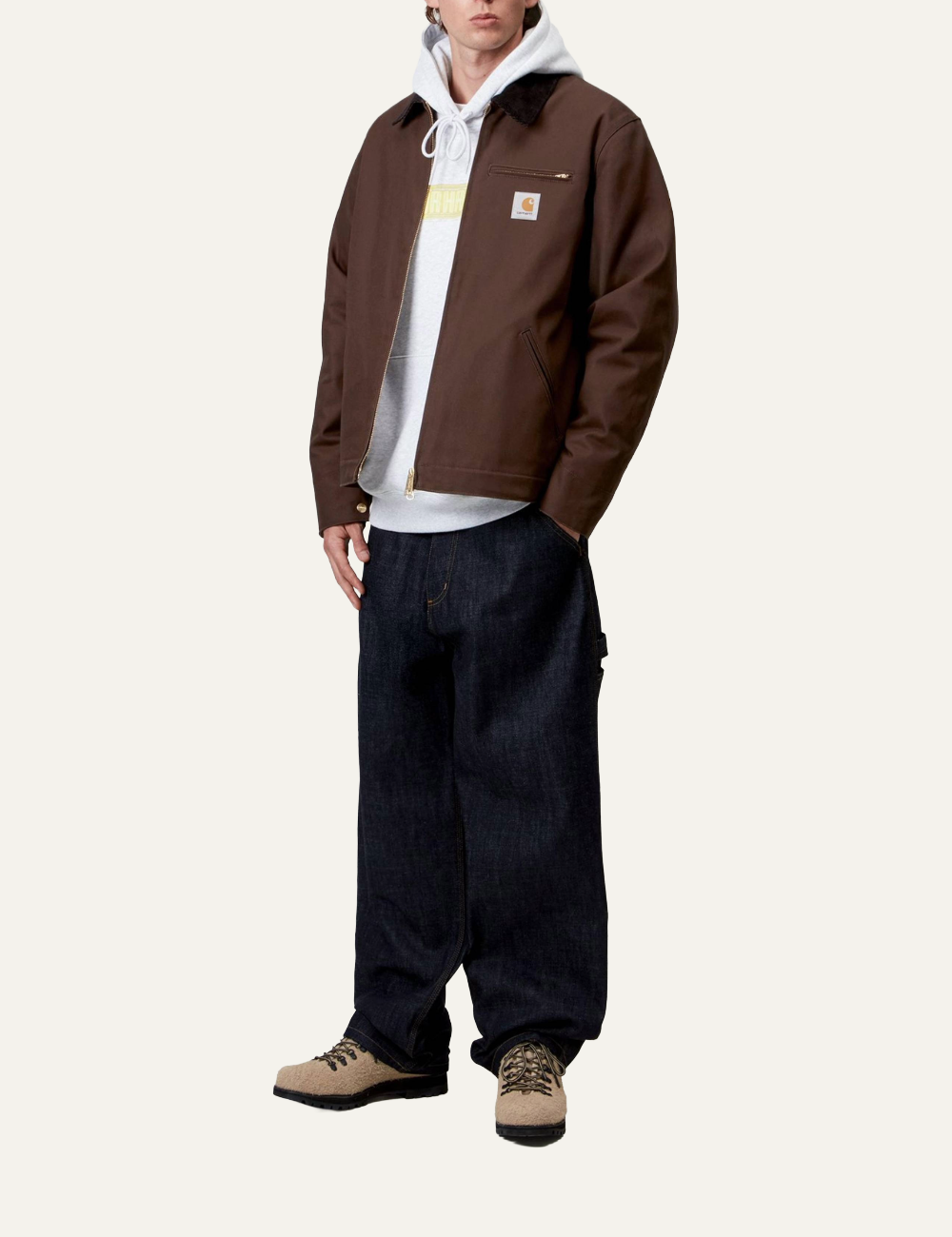 CARHARTT WIP DETROIT JACKET TOBACCO