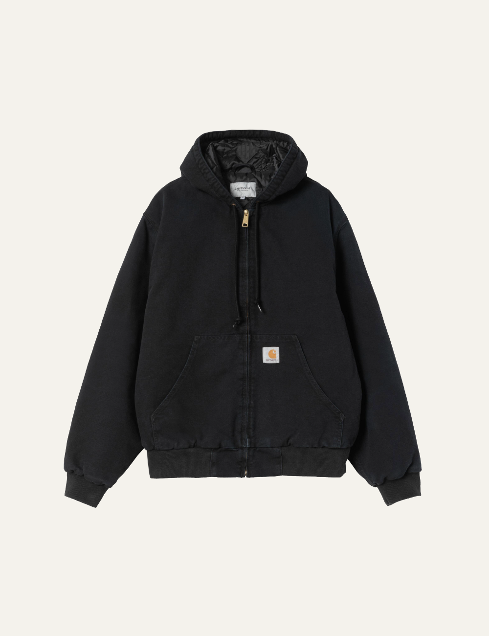 CARHARTT WIP OG ACTIVE JACKET BLACK STONE CANVAS