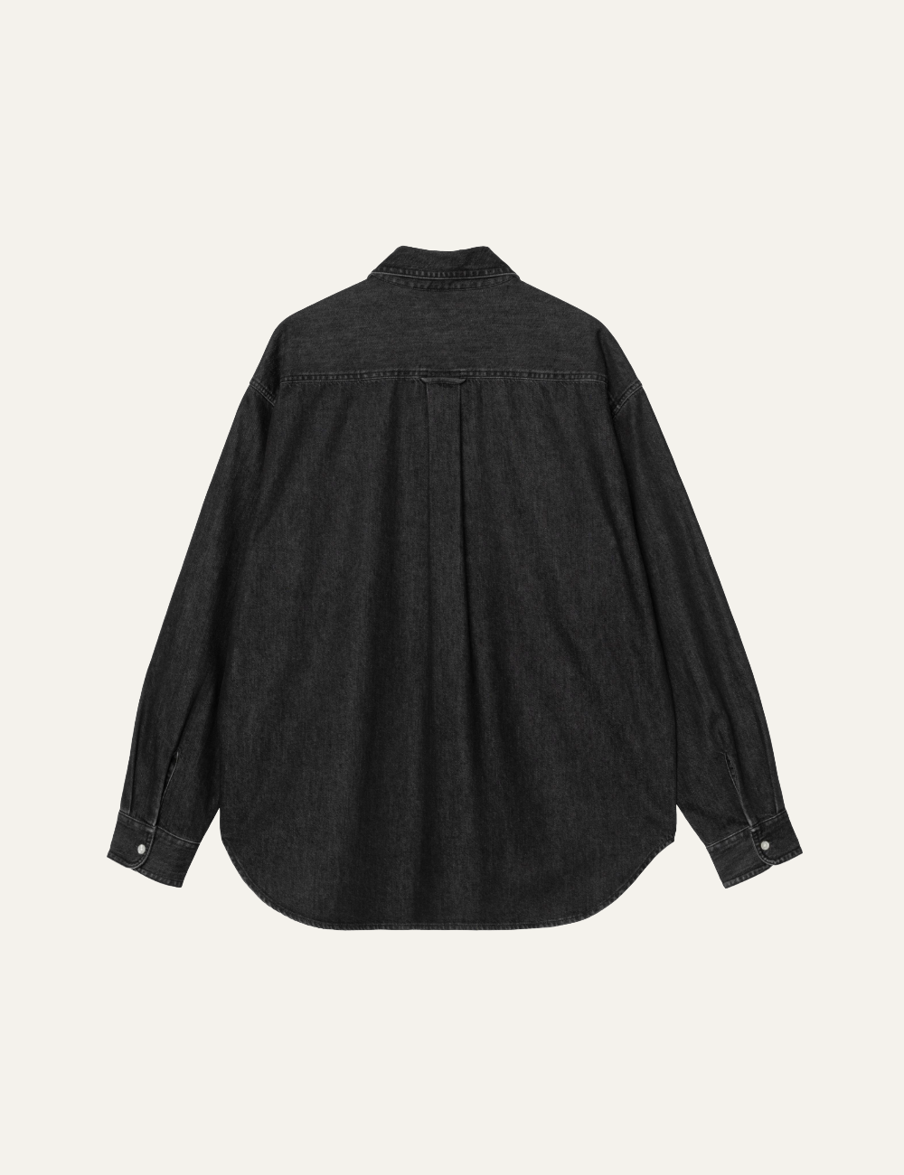 CARHARTT WIP L/S LUCAS SHIRT BLACK STONE WASHED