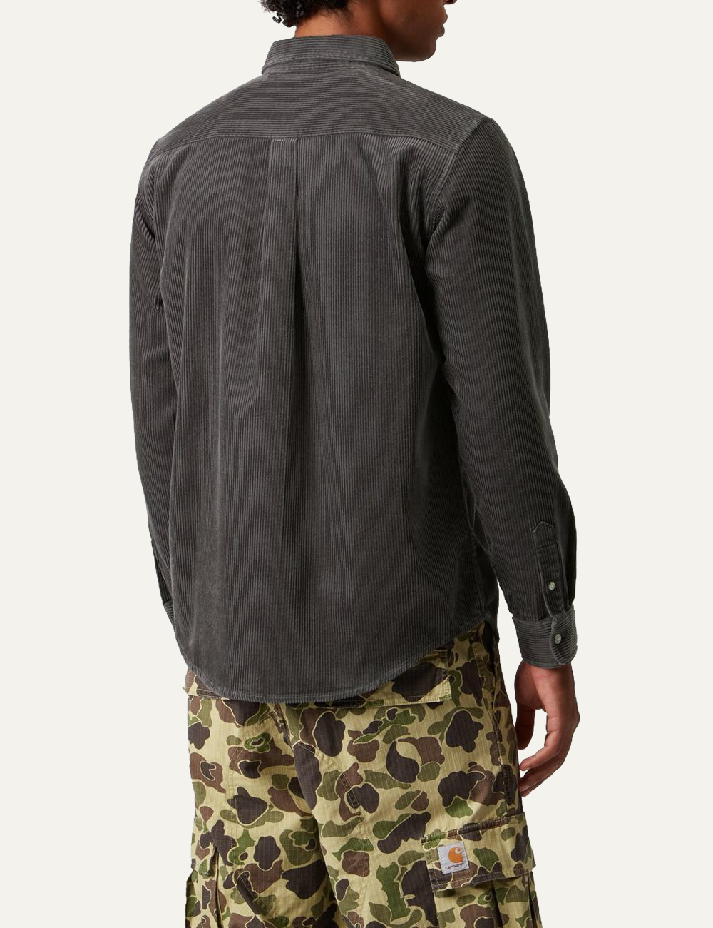 CARHARTT WIP L/S MADISON CORD SHIRT GRAPHITE