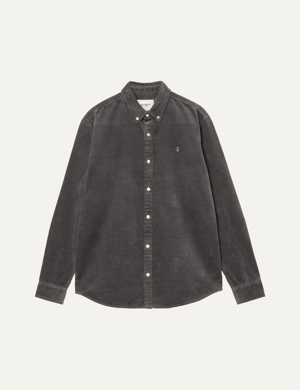 CARHARTT WIP L/S MADISON CORD SHIRT GRAPHITE