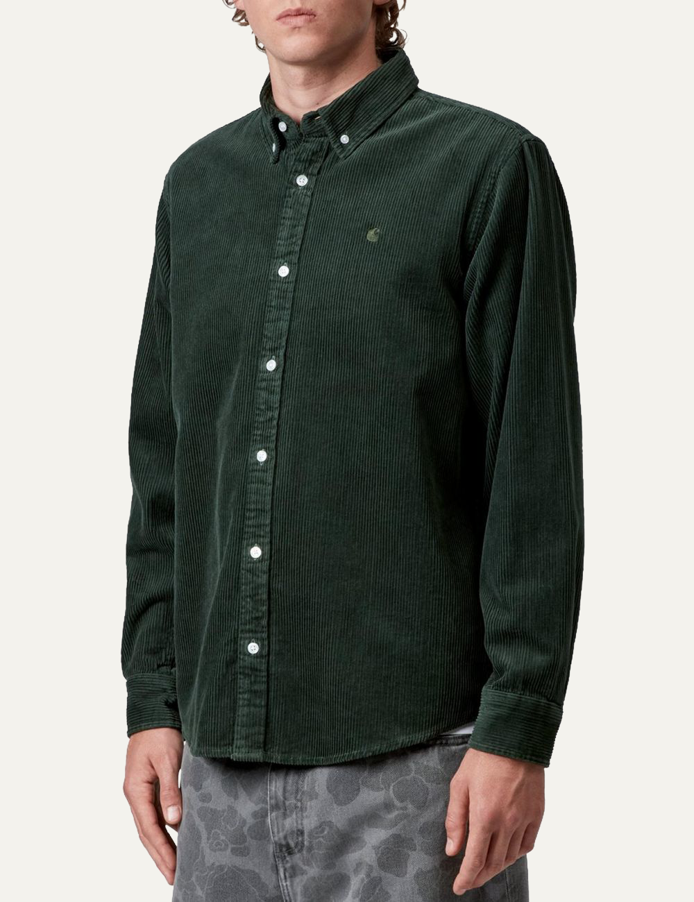 CARHARTT WIP L/S MADISON CORD SHIRT SYCAMORE TREE
