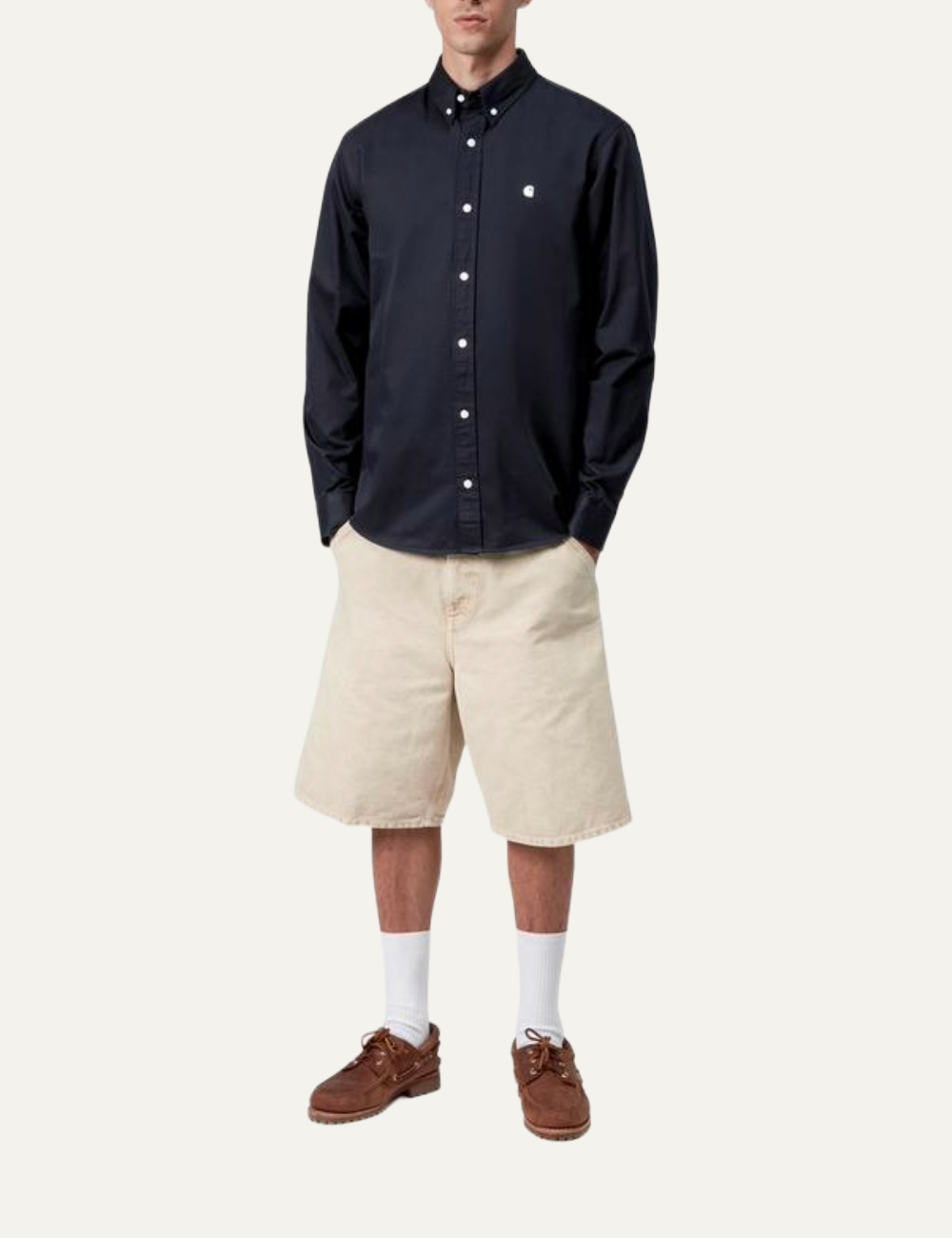 CARHARTT WIP L/S MADISON SHIRT DARK NAVY