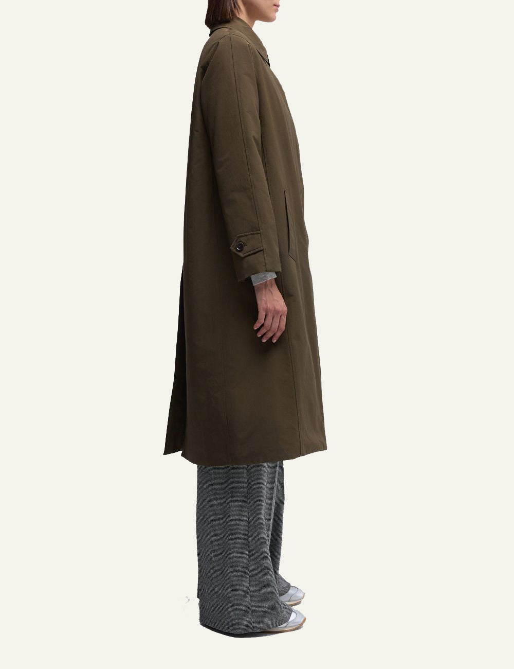 ASPESI MARGARITA COTTON BLEND CANVAS COAT