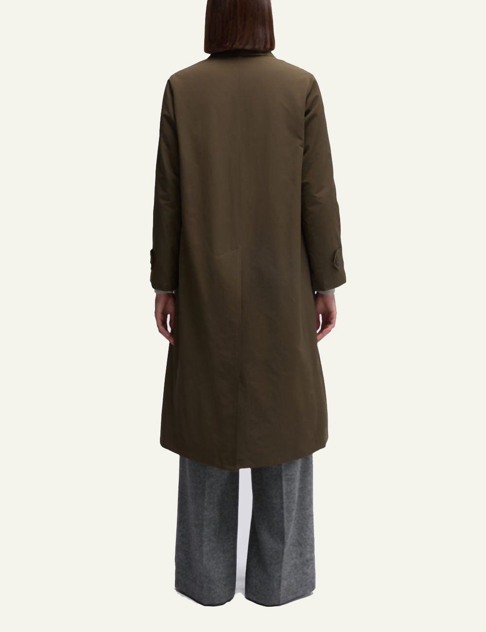 ASPESI MARGARITA COTTON BLEND CANVAS COAT