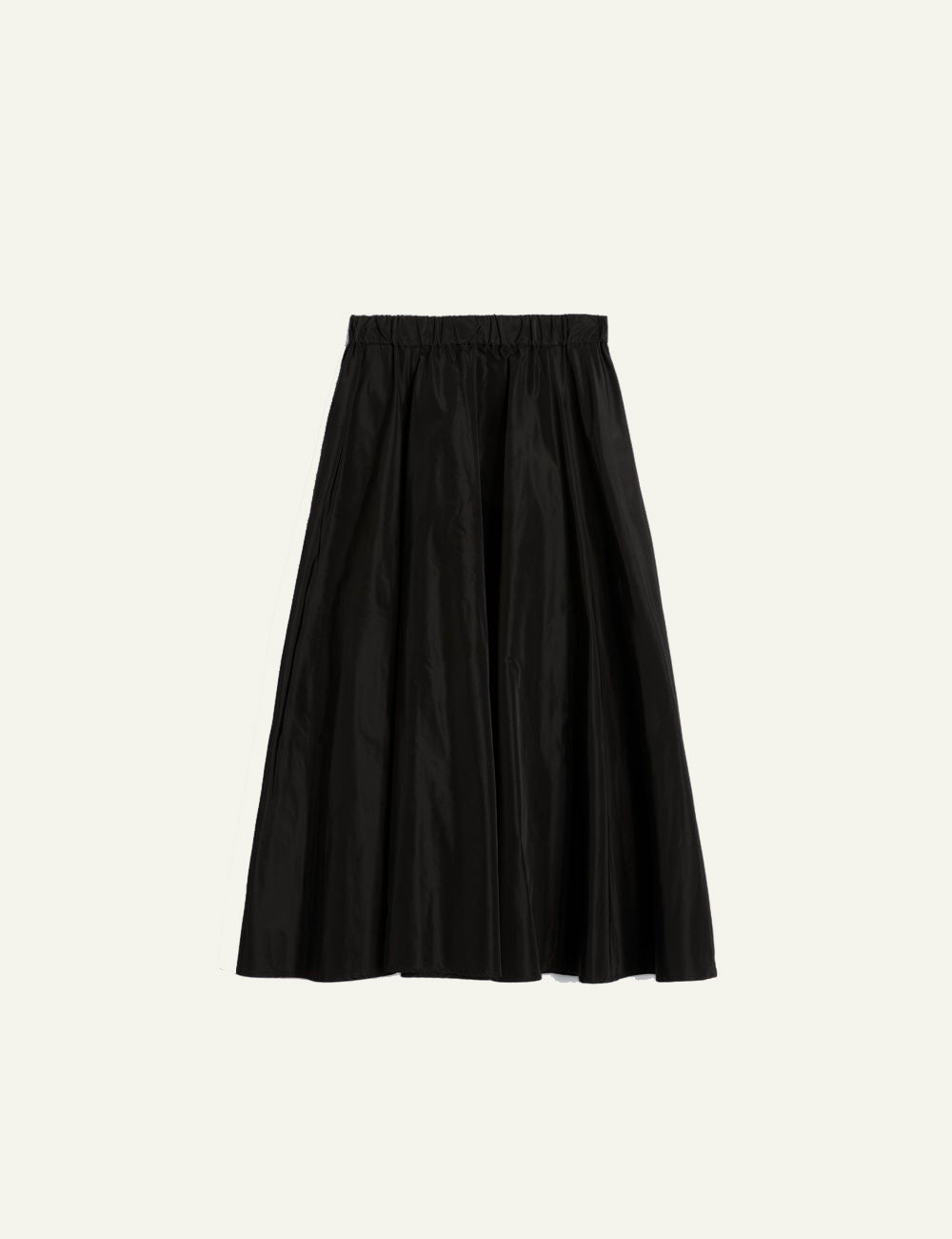 ASPESI MIDI SKIRT WITH PLEATS BLACK