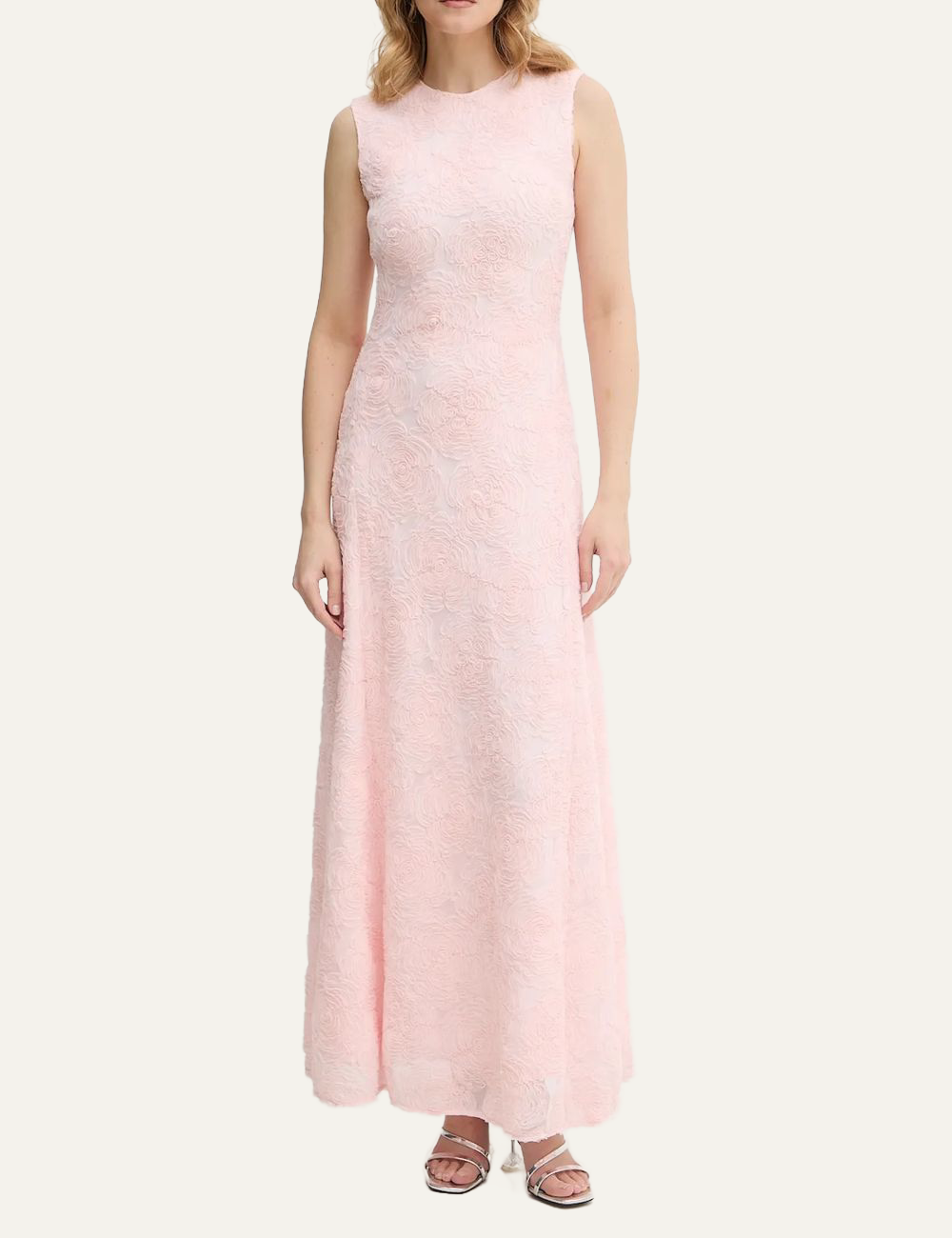 ROTATE MESH MAXI DRESS