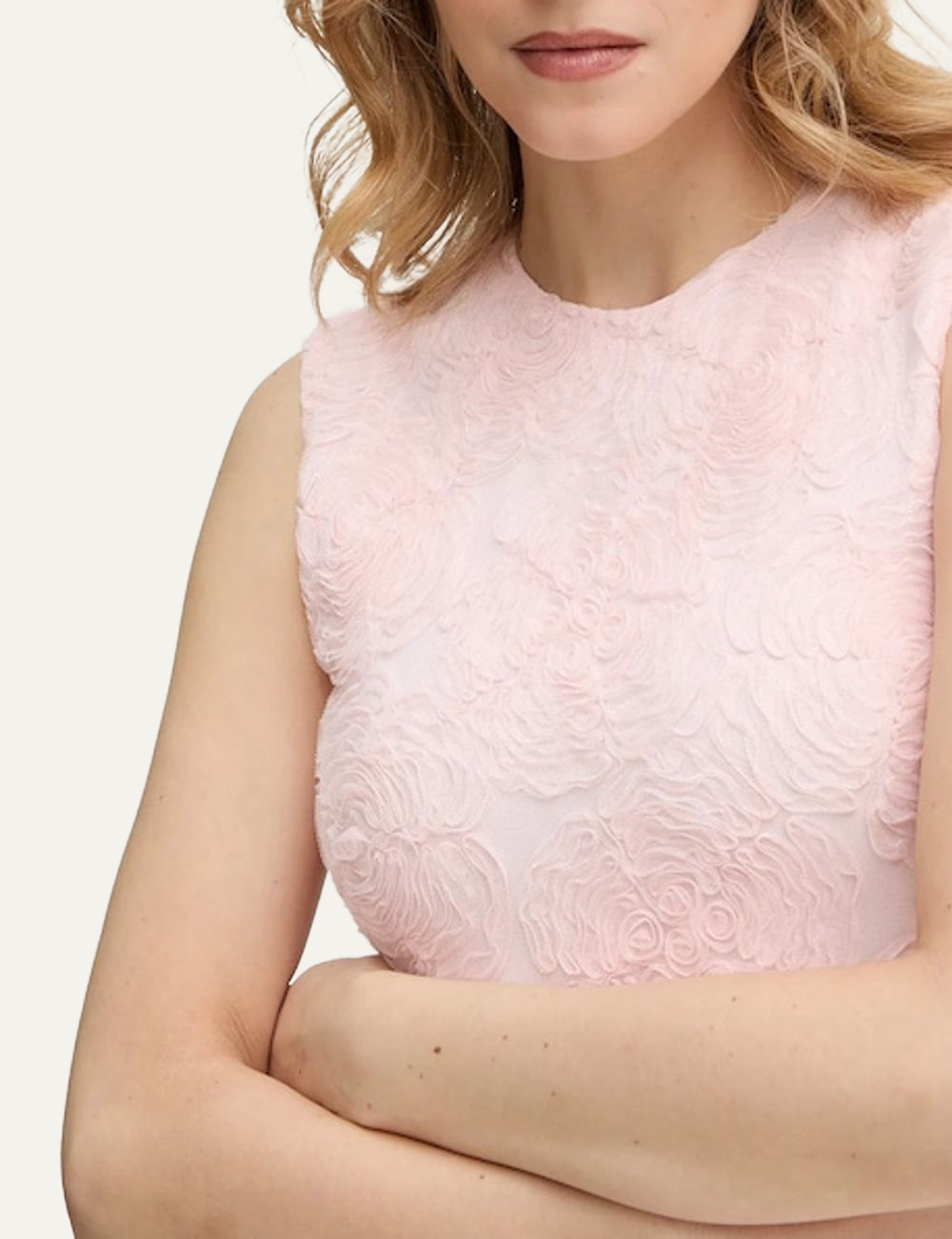 ROTATE MESH MAXI DRESS