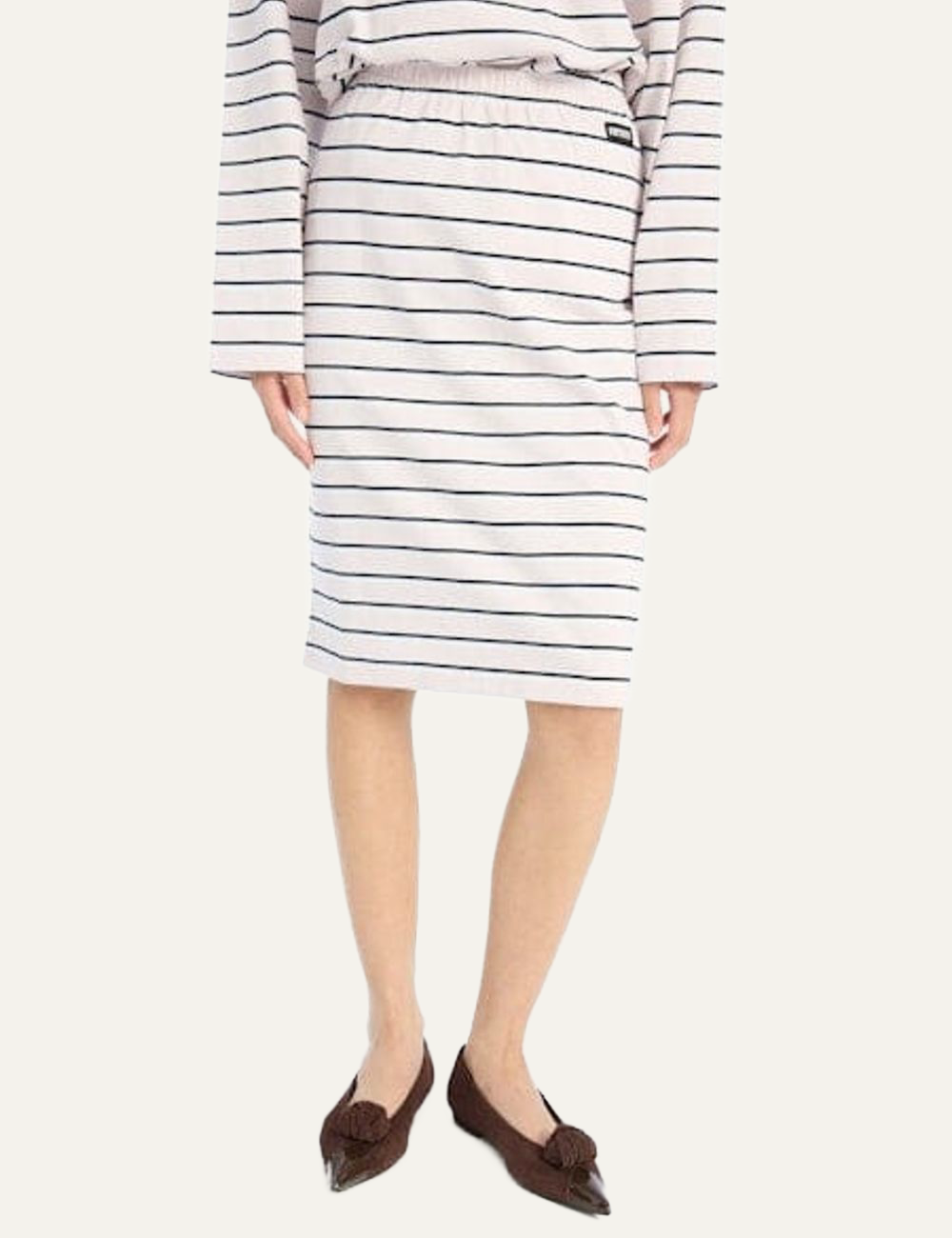 ROTATE JERSEY MIDI SKIRT