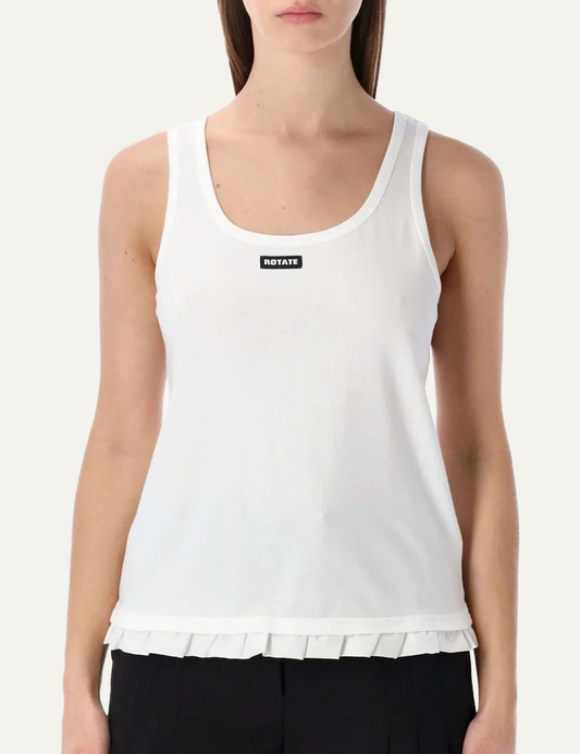 ROTATE RUFFLE HEM TANK TOP