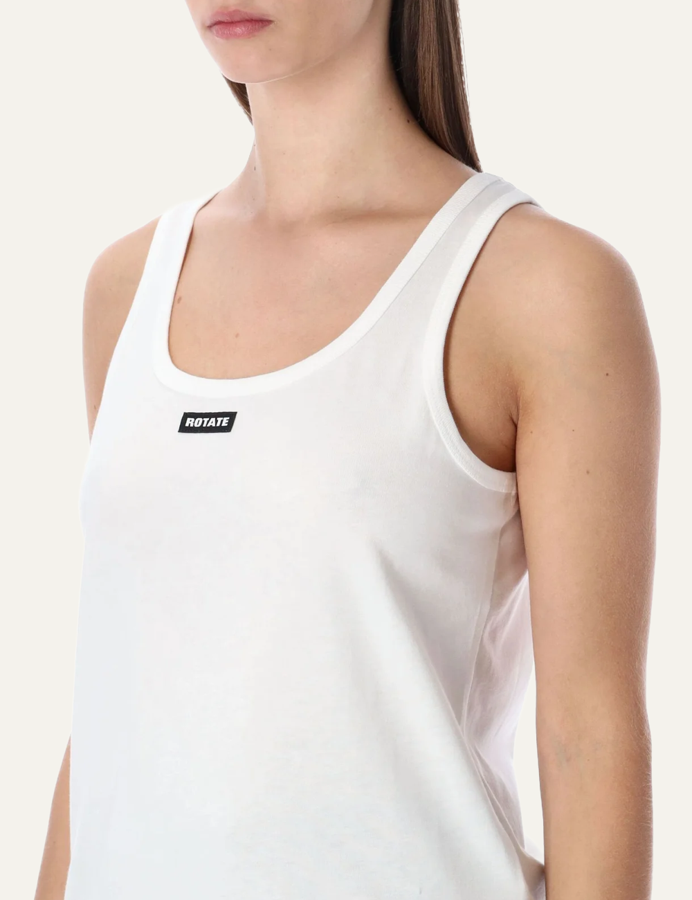 ROTATE RUFFLE HEM TANK TOP