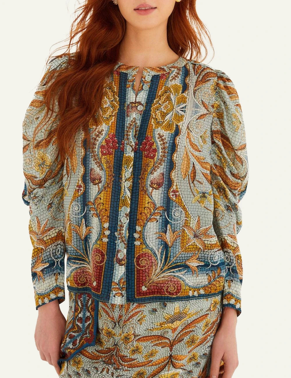 Farm Rio Mosaic Dress Multi Front