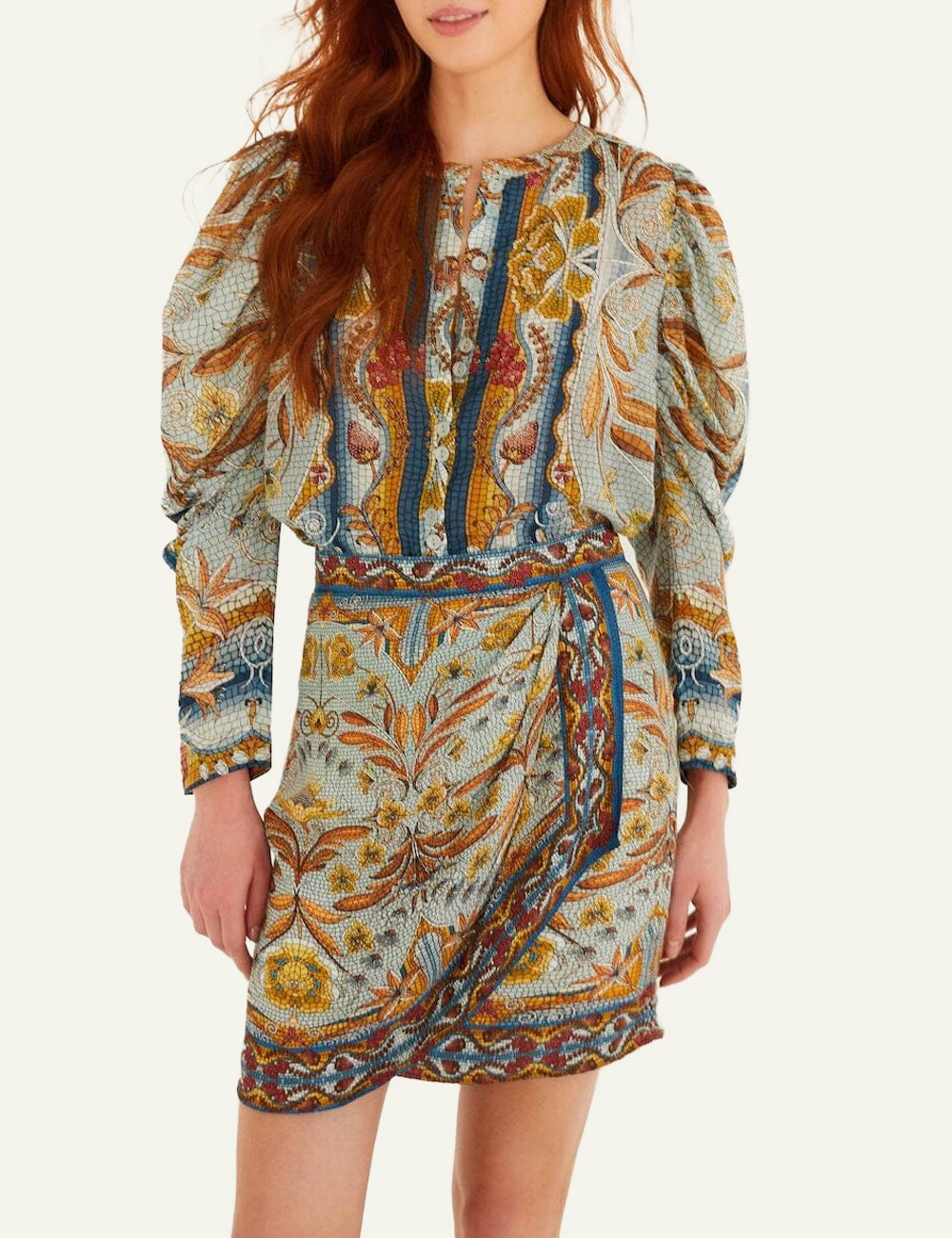 Farm Rio Mosaic Dress Multi Model
