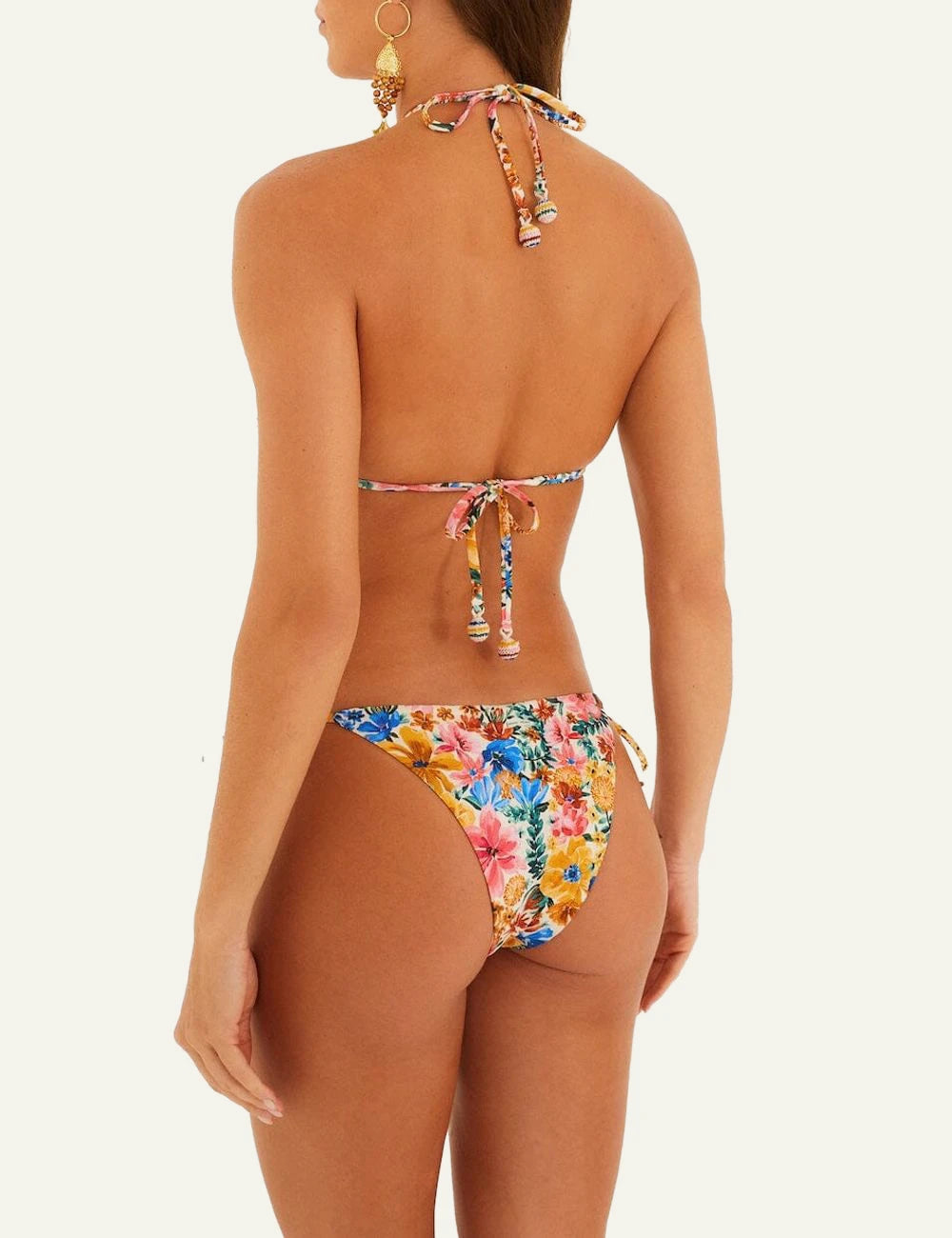 Farm Rio Floral Bottom Multicolor Back Tie