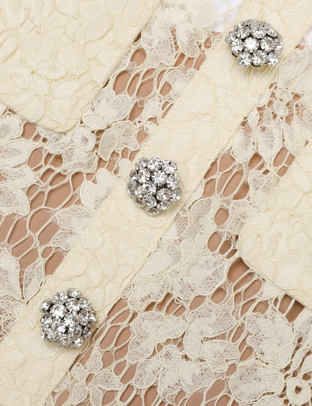 SELF-PORTRAIT LACE MINI DRESS YELLOW