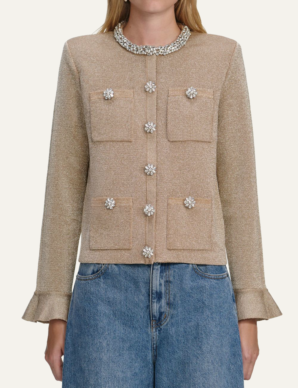 SELF-PORTRAIT TRIM CARDIGAN