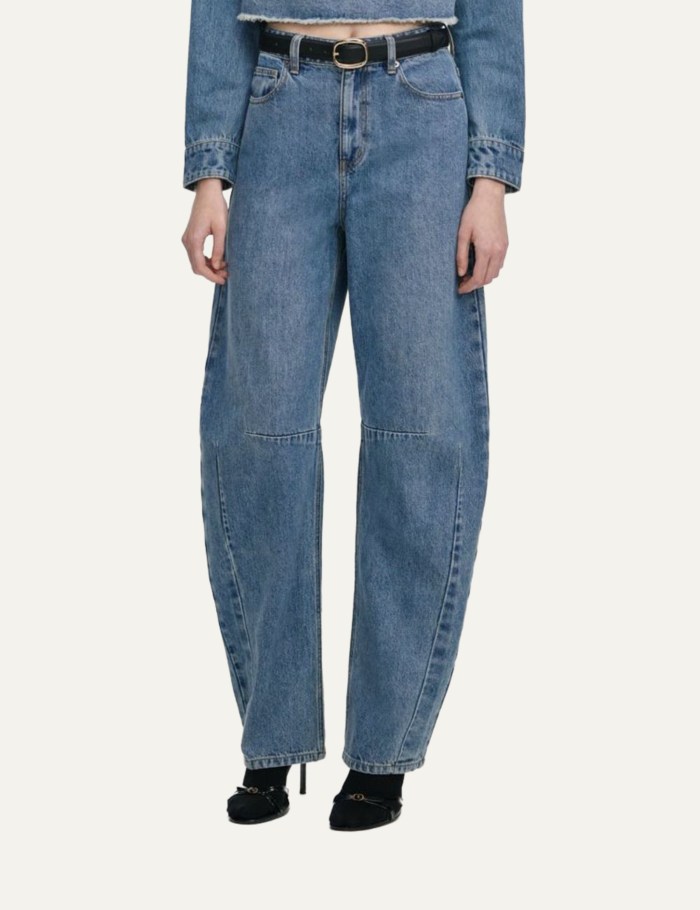 SELF-PORTRAIT LEG JEANS BLUE