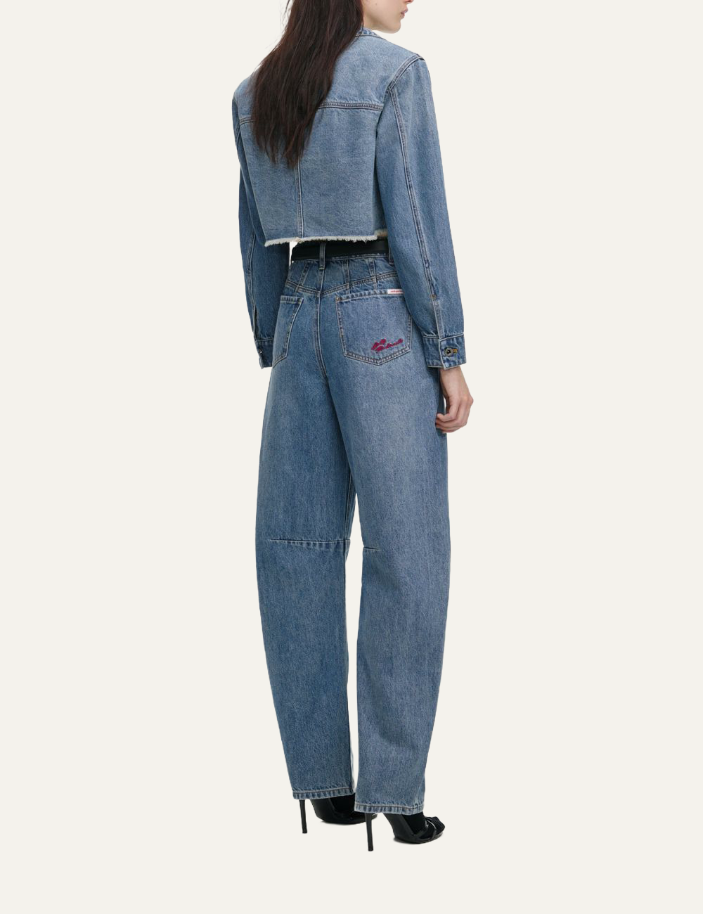 SELF-PORTRAIT LEG JEANS BLUE