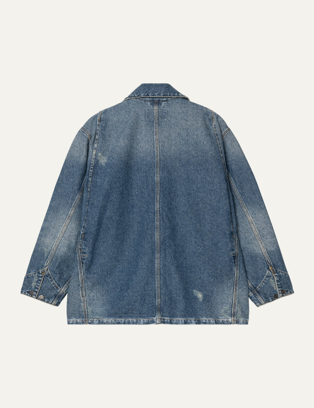 CARHARTT WIP ADEN CHORE COAT BLUE GRIND WASH
