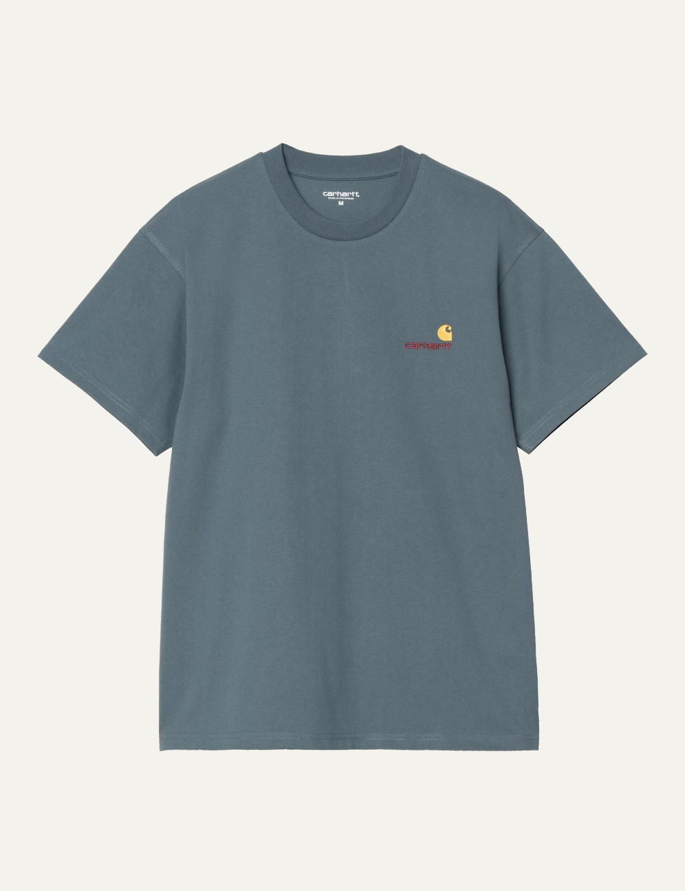 CARHARTT WIP S/S AMERICAN SCRIPT T-SHIRT OFFICE BLUE