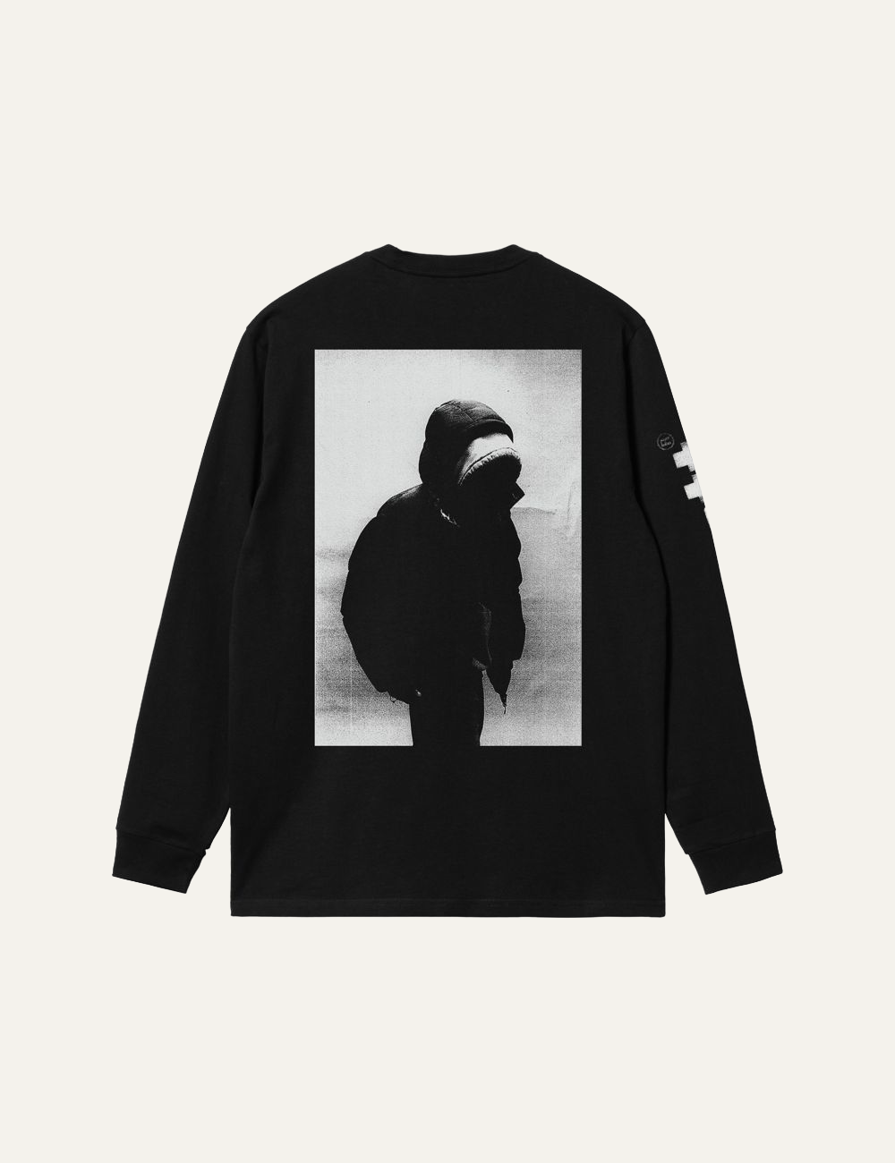CARHARTT WIP L/S ARCHIVE SCRIPT T-SHIRT BLACK