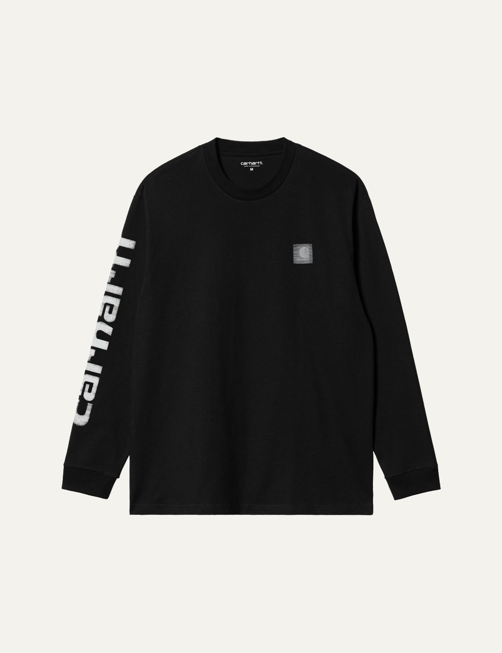 CARHARTT WIP L/S ARCHIVE SCRIPT T-SHIRT BLACK