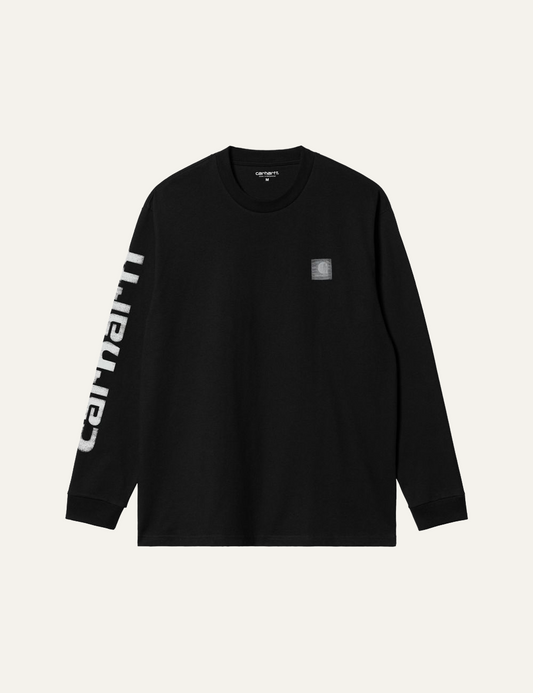 CARHARTT WIP L/S ARCHIVE SCRIPT T-SHIRT BLACK