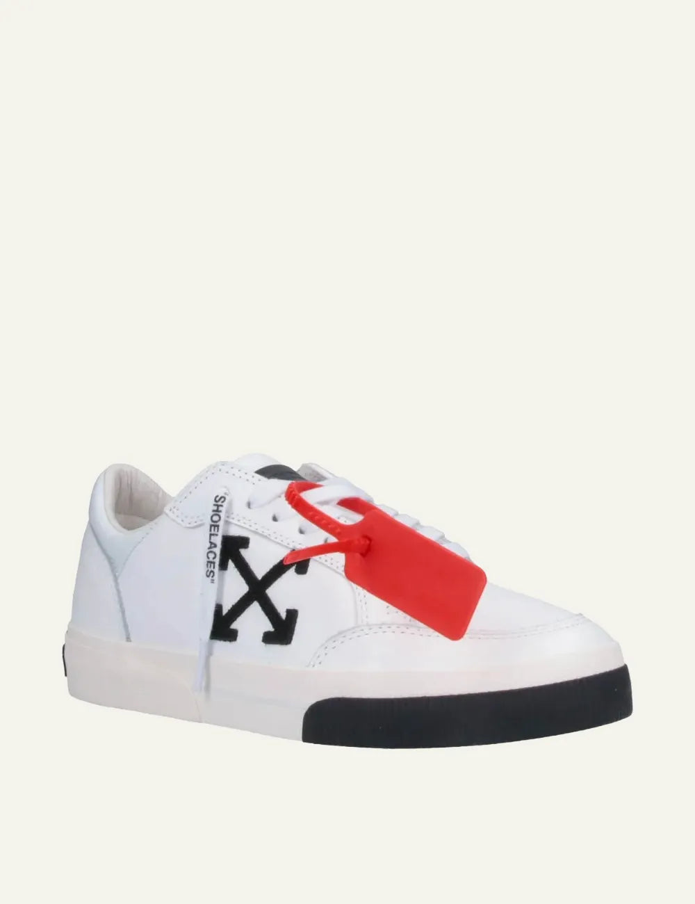 OFF WHITE VULC LOW CALF LEATHER
