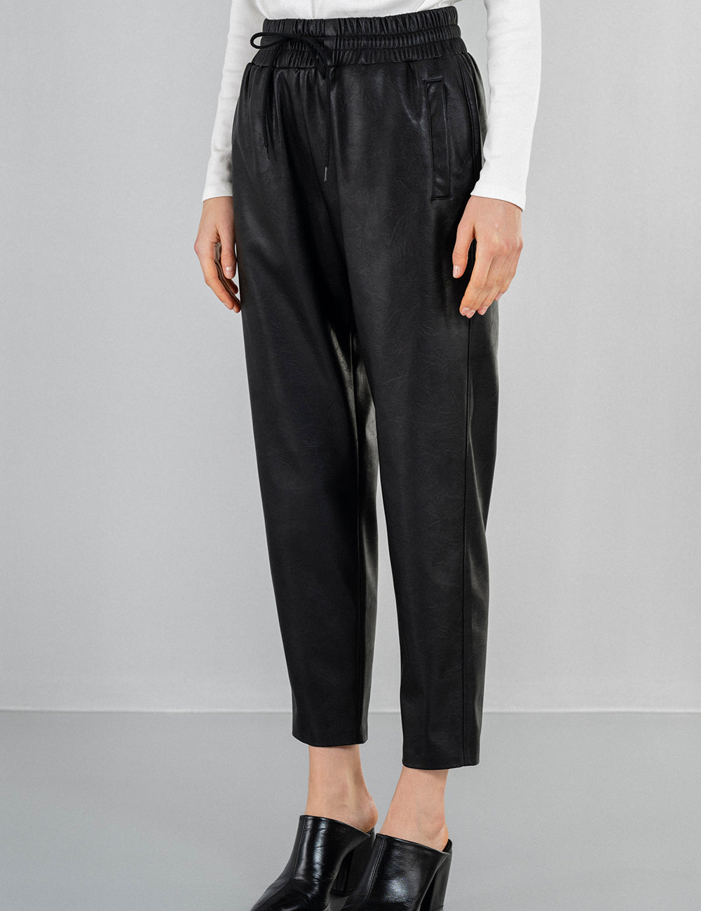 PHILOSOPHY LEATHER JOGGER PANTS PHILOSOPHY