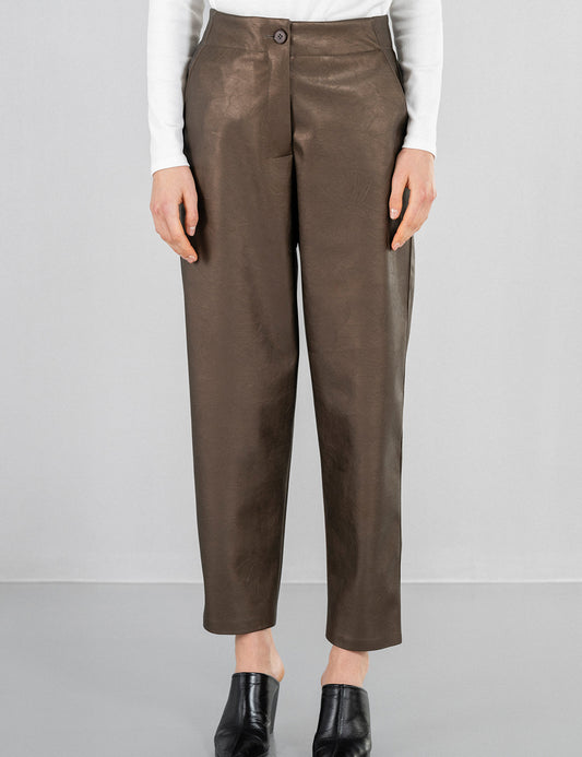 PHILOSOPHY LEATHER REGULAR PANTS PHILOSOPHY