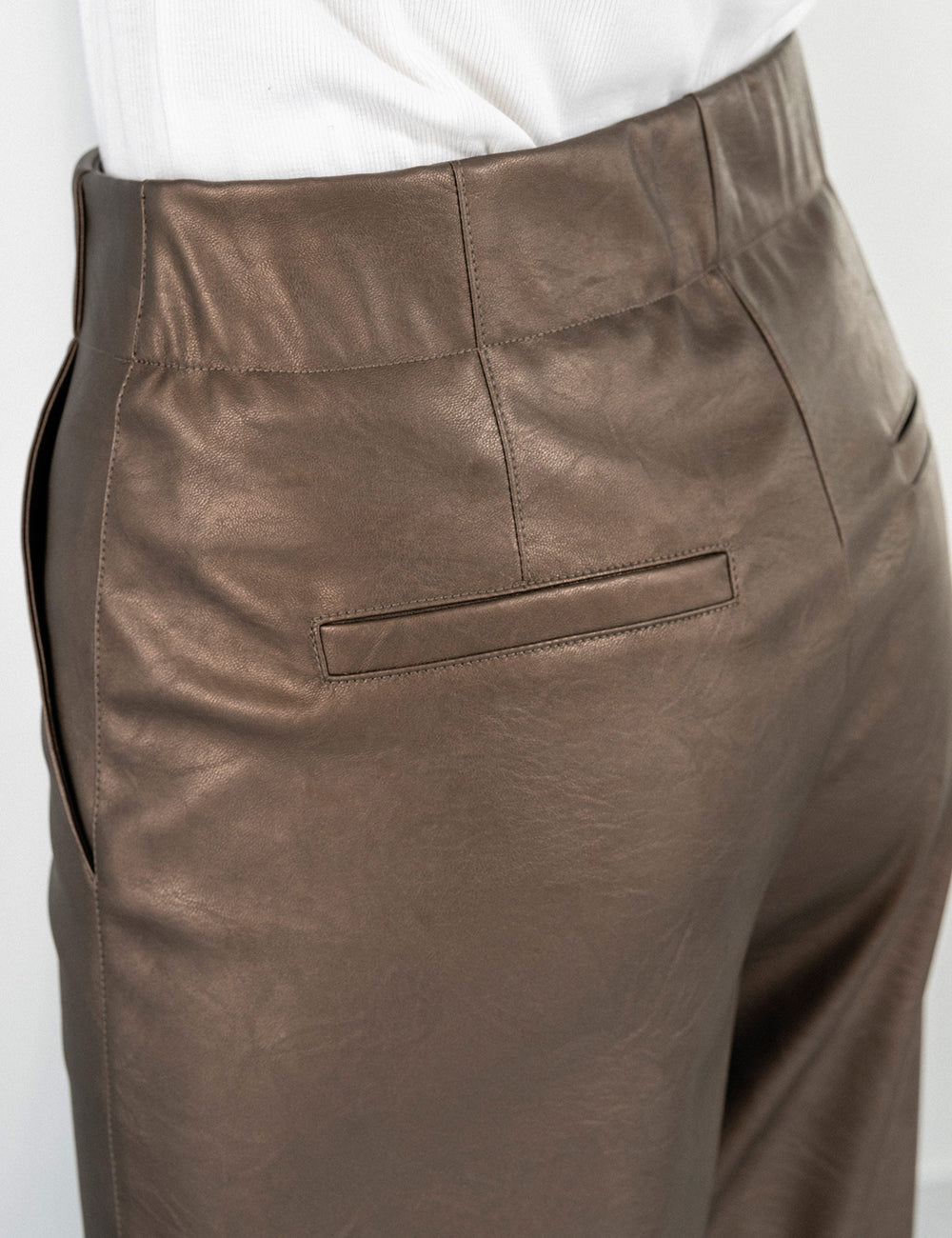 PHILOSOPHY LEATHER REGULAR PANTS PHILOSOPHY