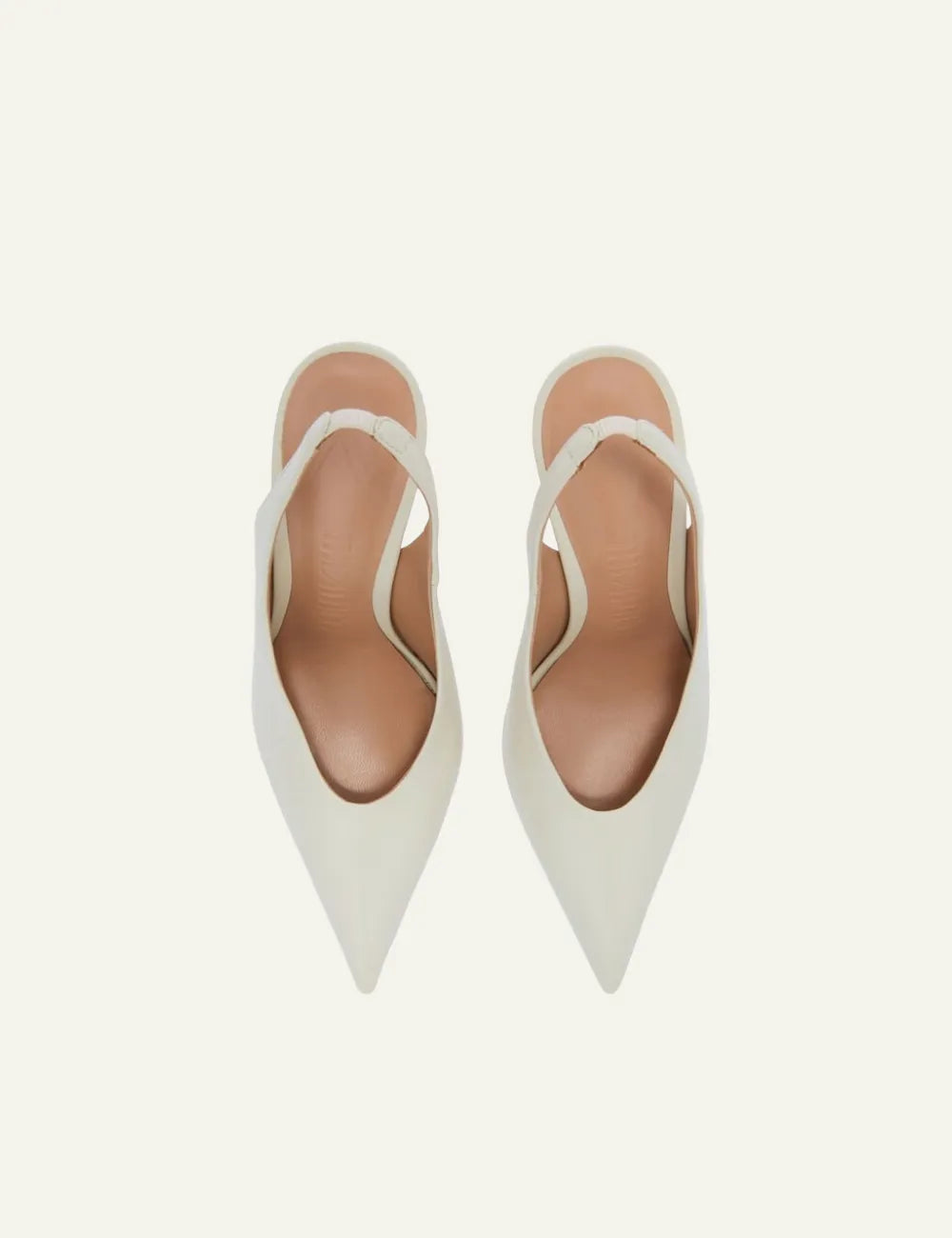 THE ATTICO 'VIPER' SLINGBACK WHITE