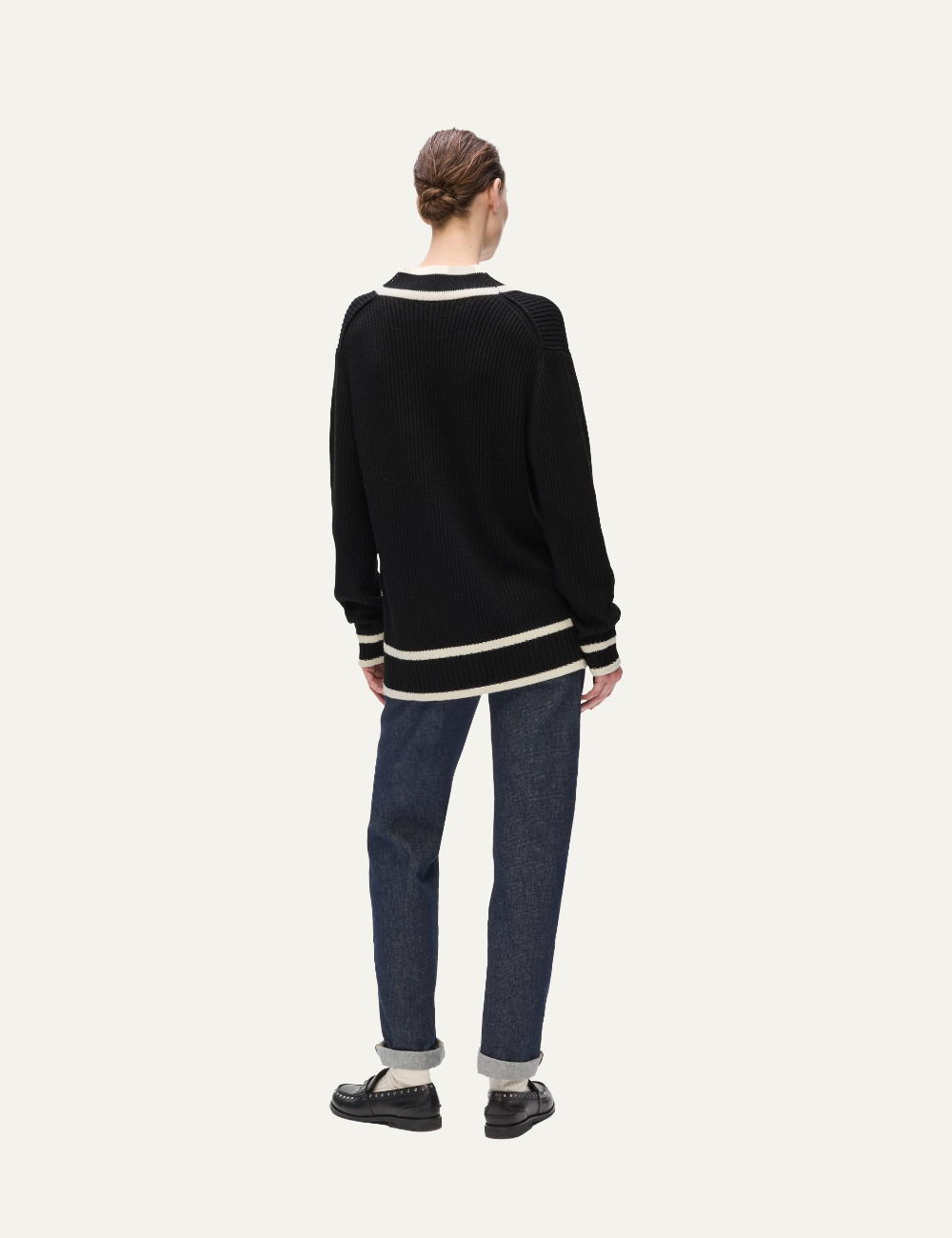 KARL LAGERFELD SOUTACHE AUTOGRAPH CARDIGAN