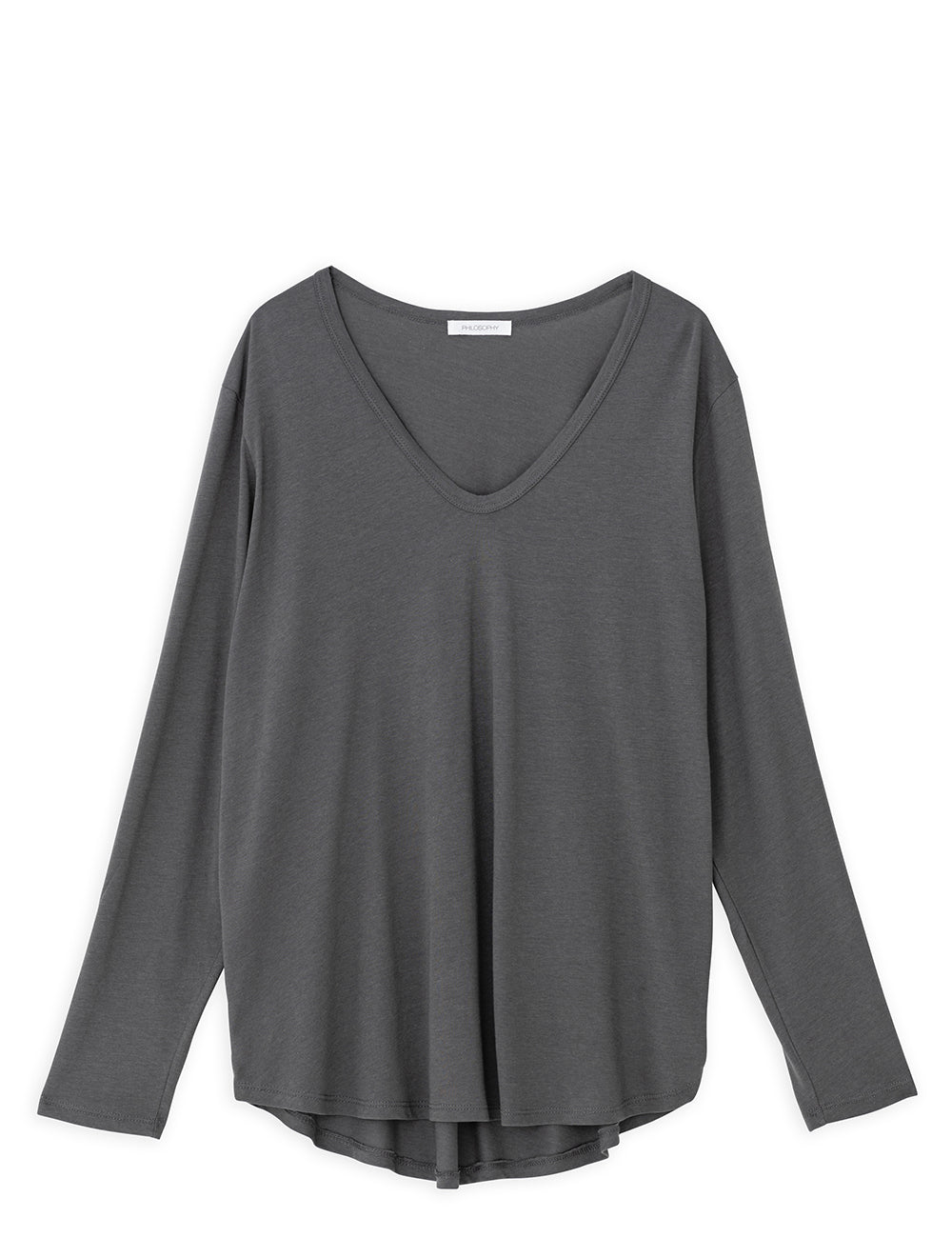 PHILOSOPHY OVERSIZED V NECK TOP PHILOSOPHY