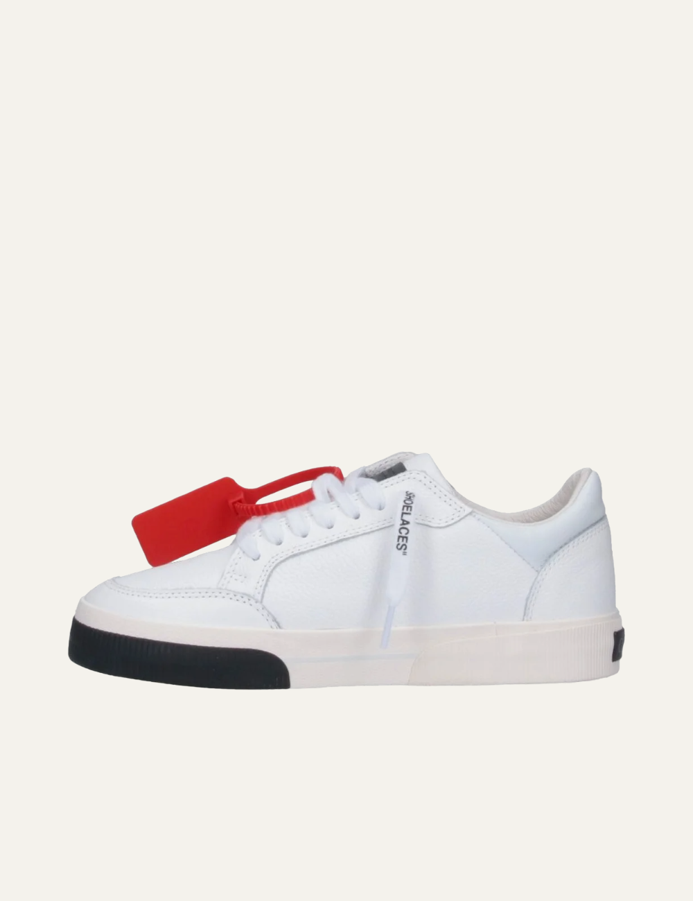 OFF WHITE VULC LOW CALF LEATHER