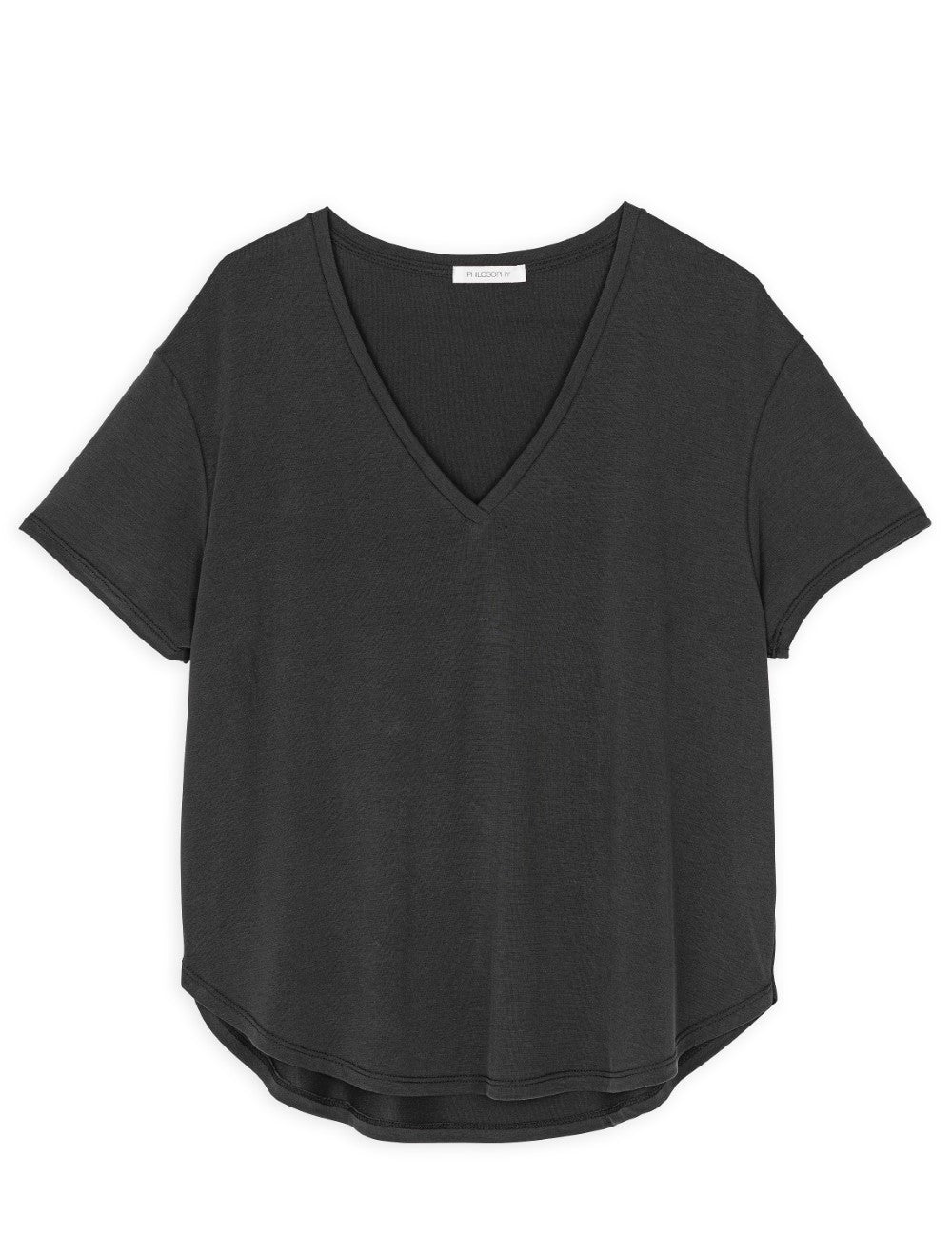 PHILOSOPHY BASIC CUPRO V NECK TOP PHILOSOPHY